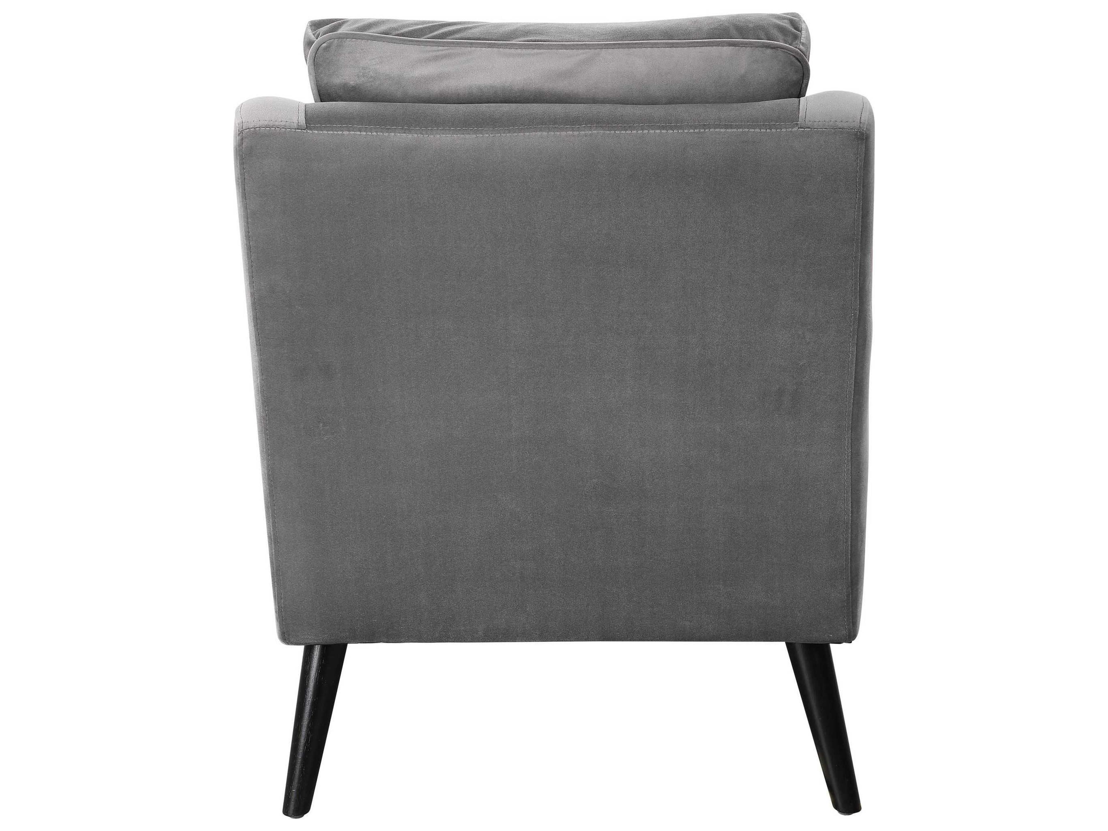 Uttermost O'Brien Gray Fabric Tufted Accent Chair