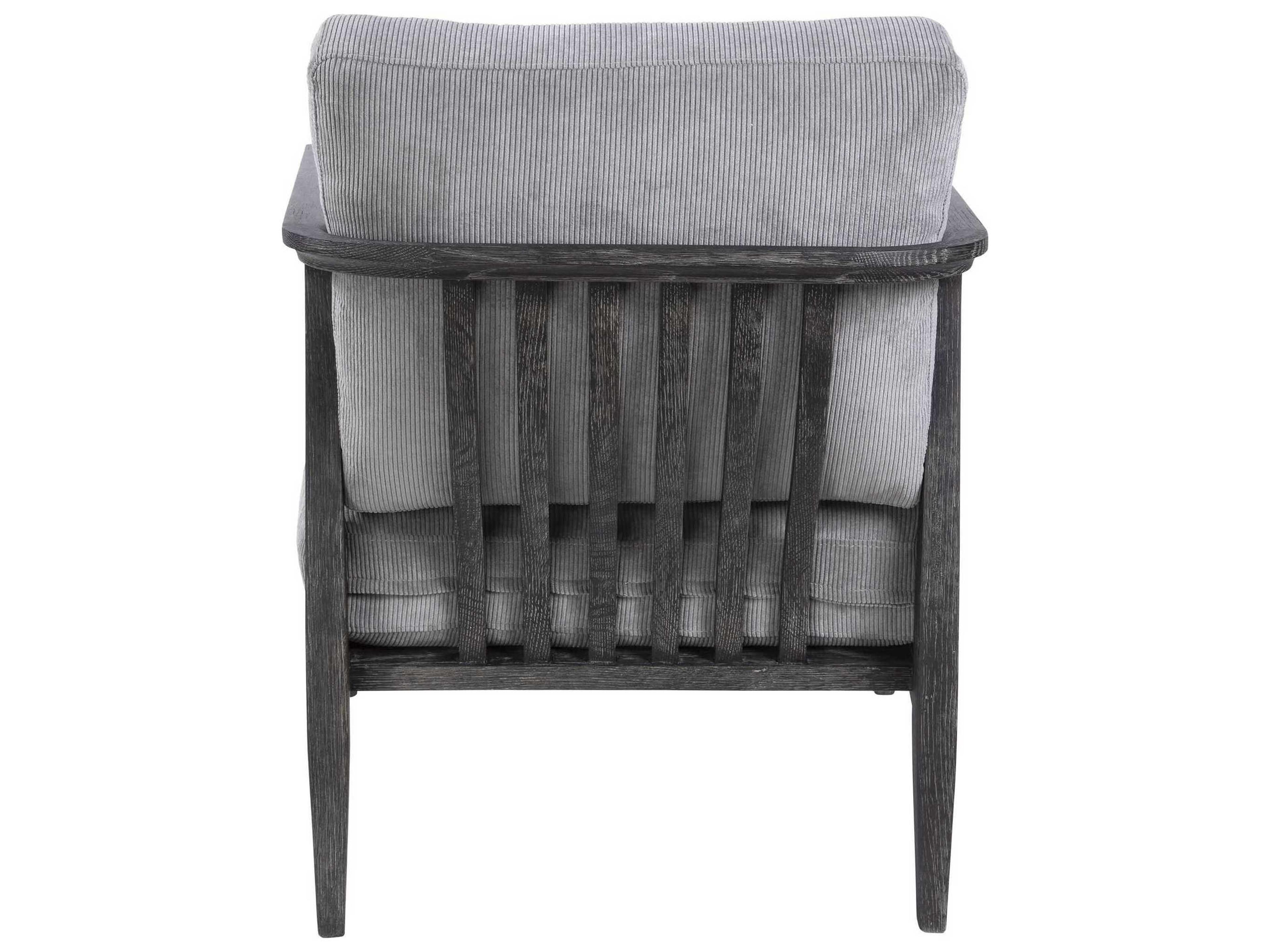 Uttermost Brunei Gray Fabric Accent Chair