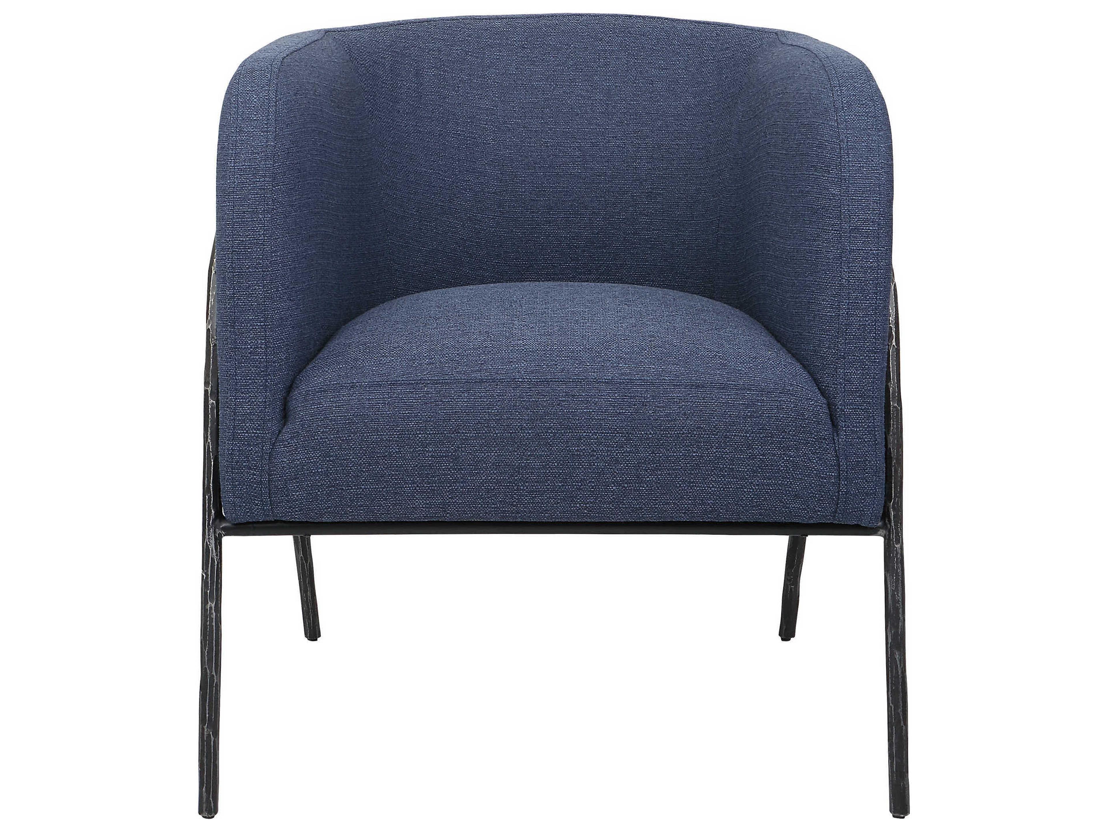 Jacobsen Blue Fabric Accent Chair