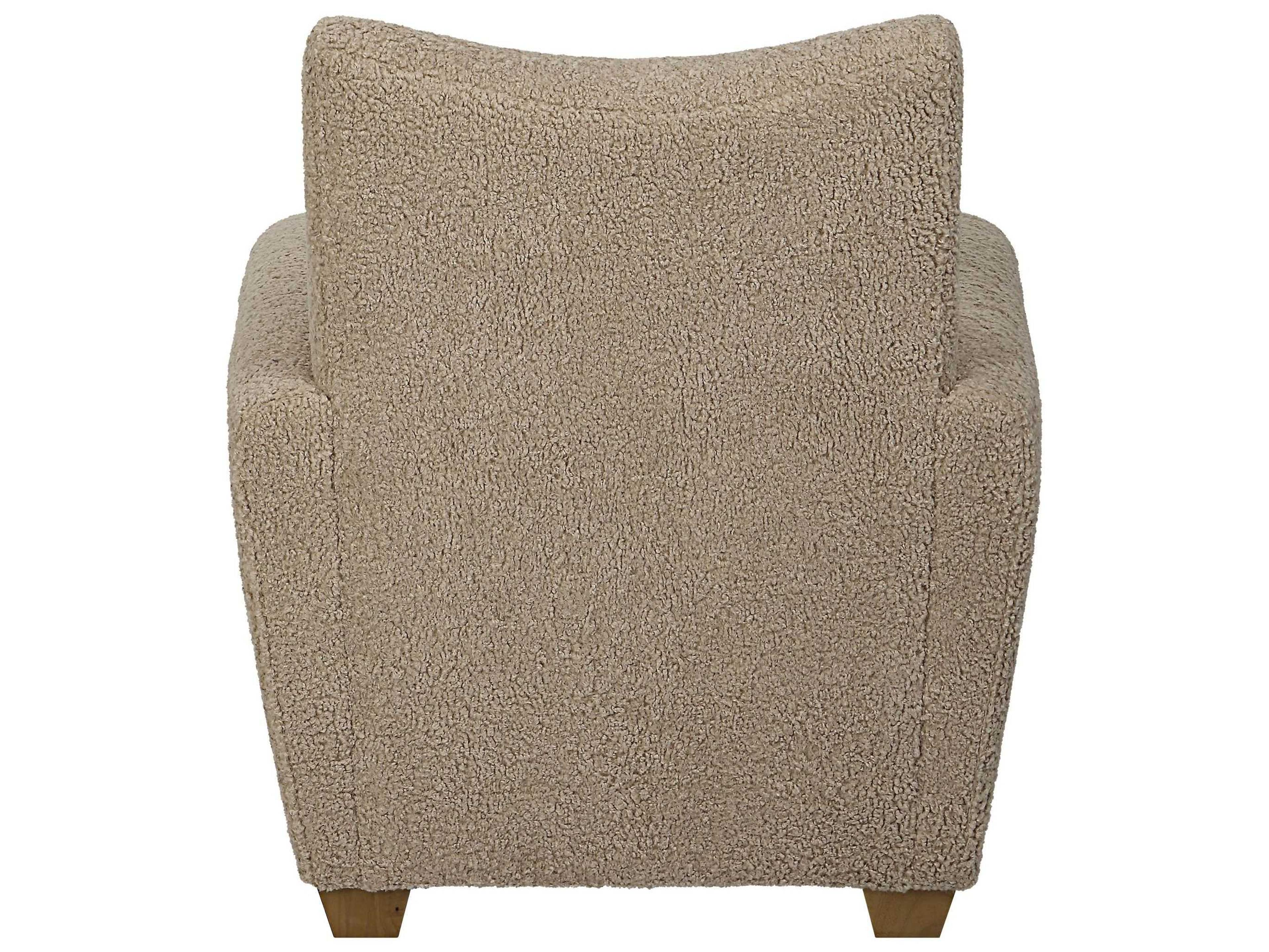 Uttermost Teddy Tan Fabric Accent Chair