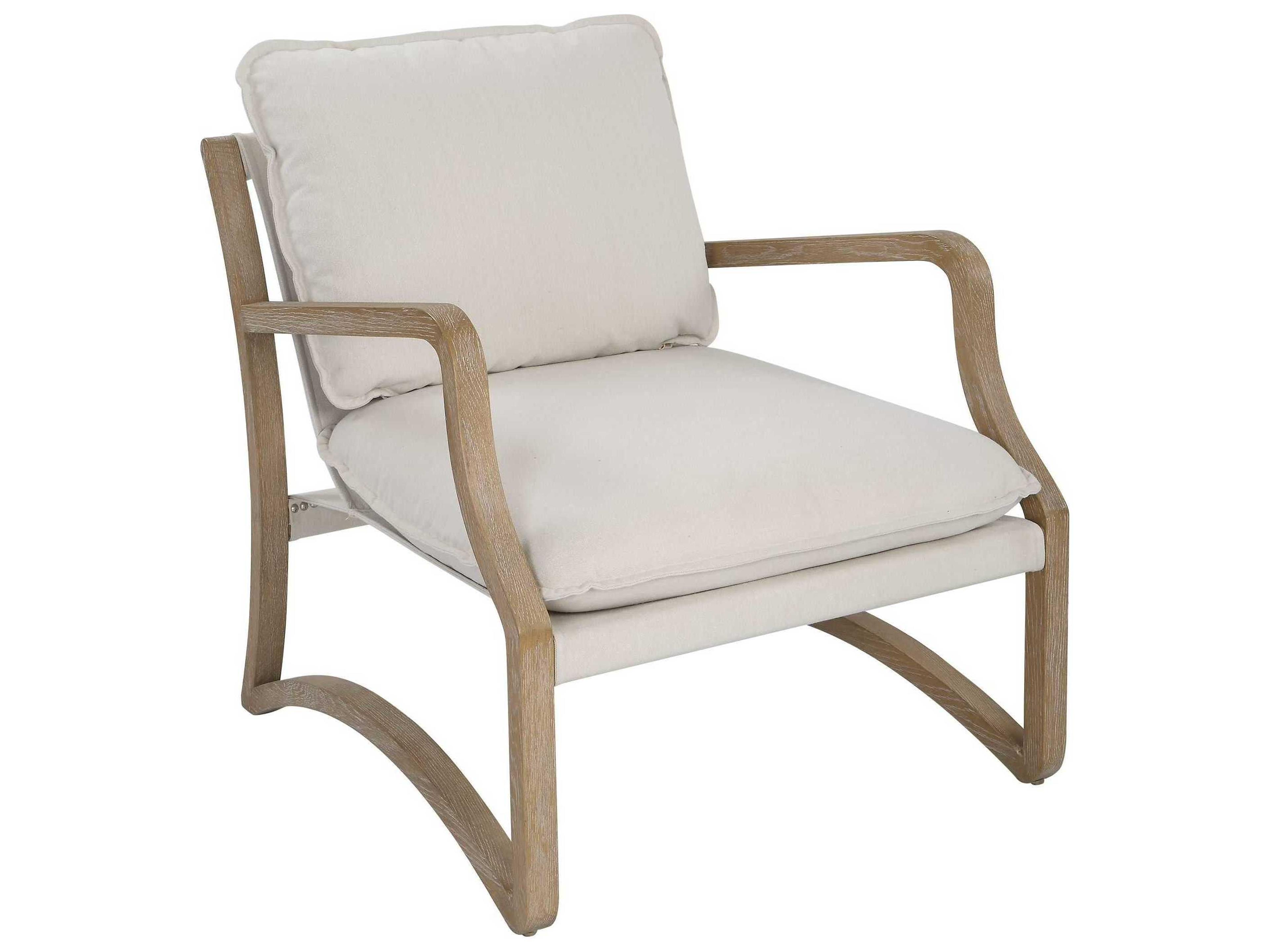 Uttermost Melora Cream Fabric Accent Chair