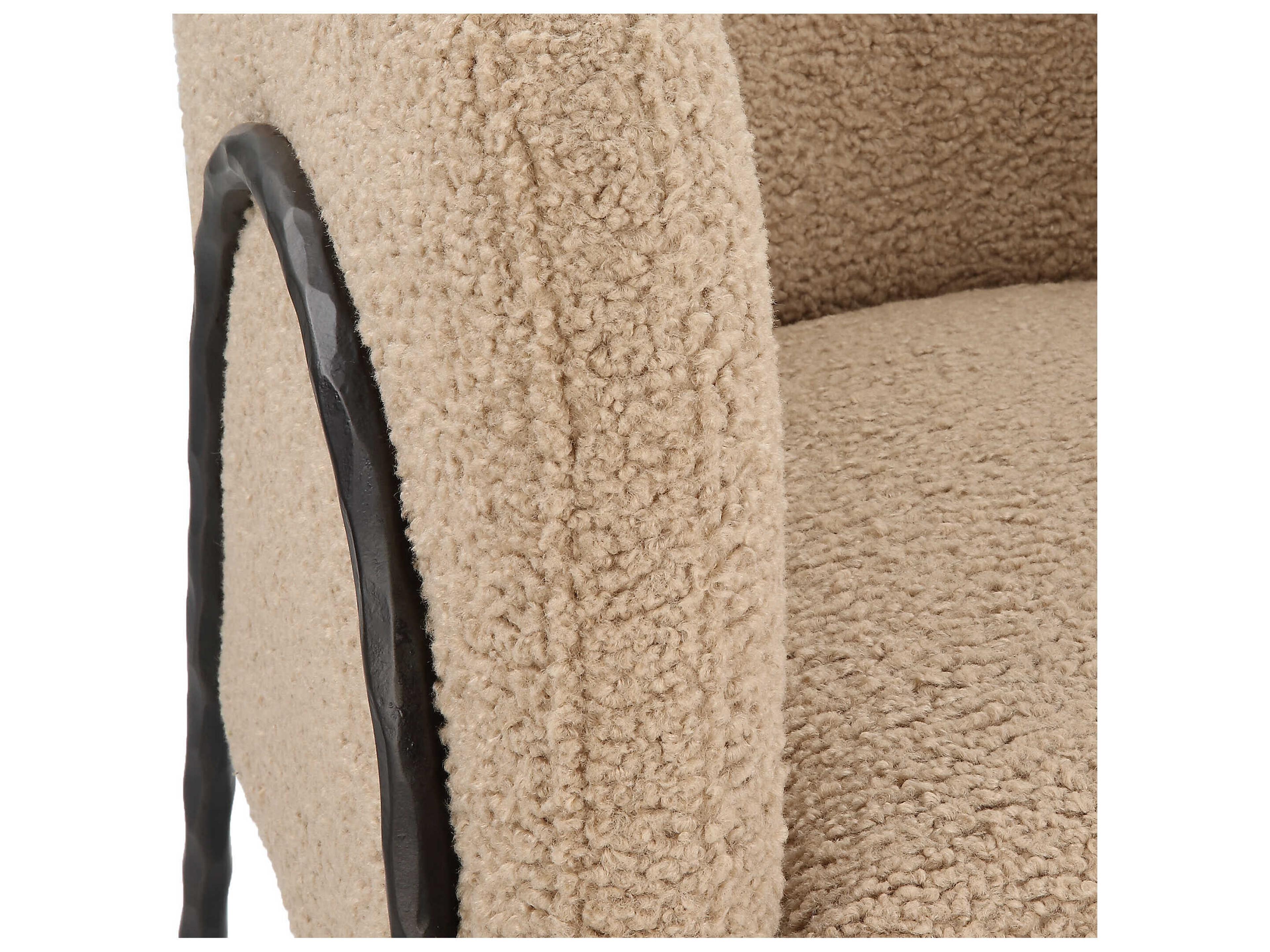 Uttermost Jacobsen Brown Fabric Accent Chair