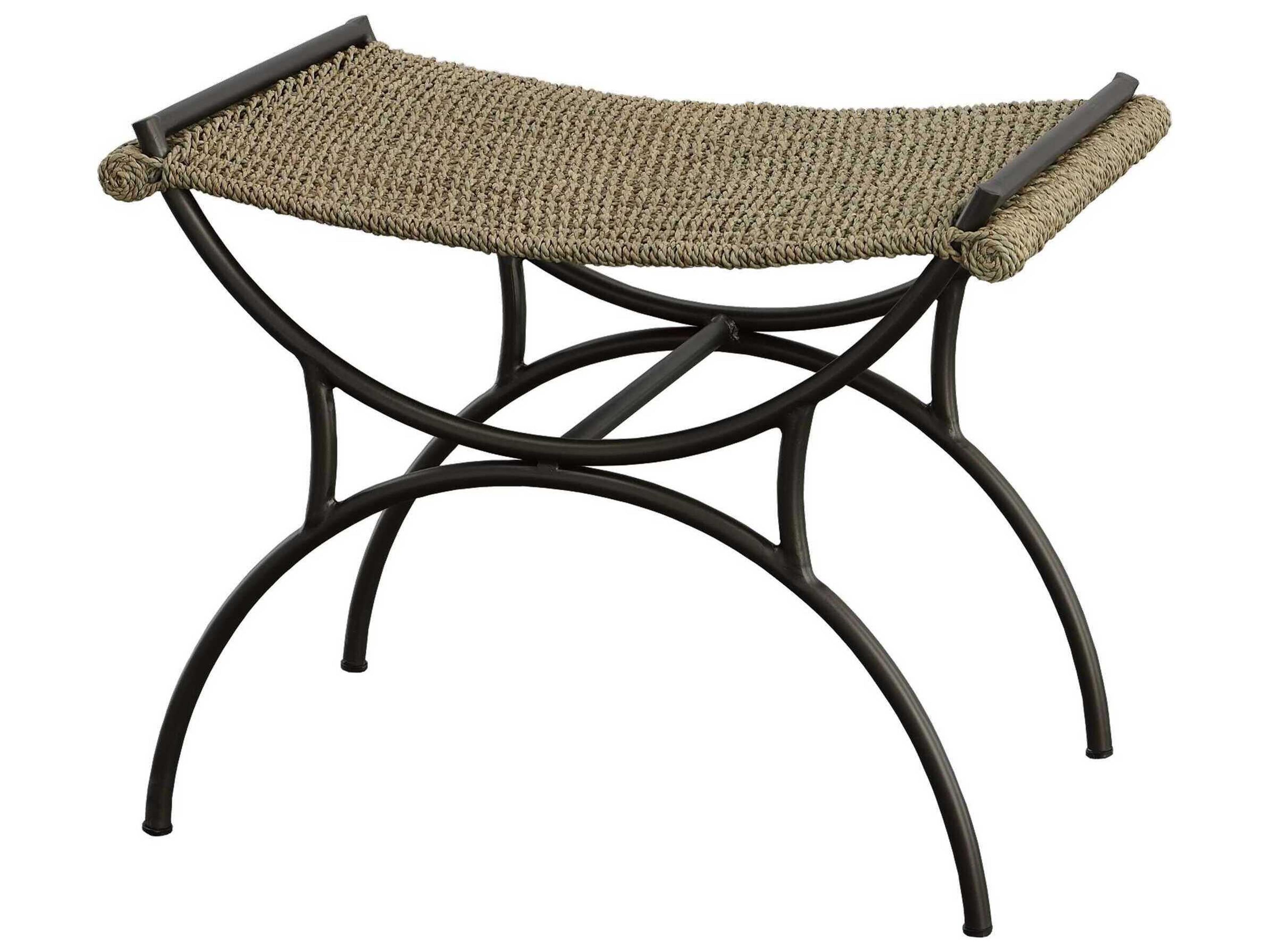 Uttermost Brushed Gunmetal Black Accent Bench