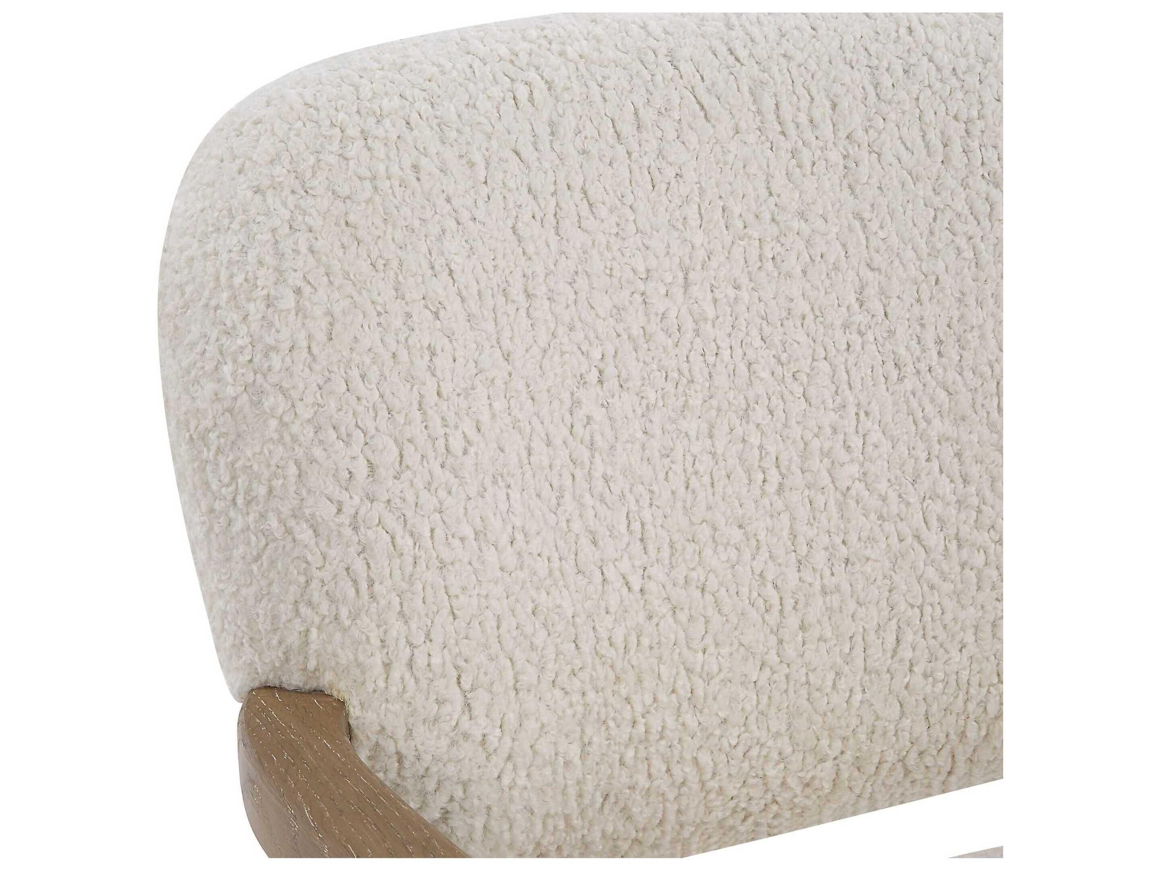 Uttermost Telluride White Fabric Accent Chair