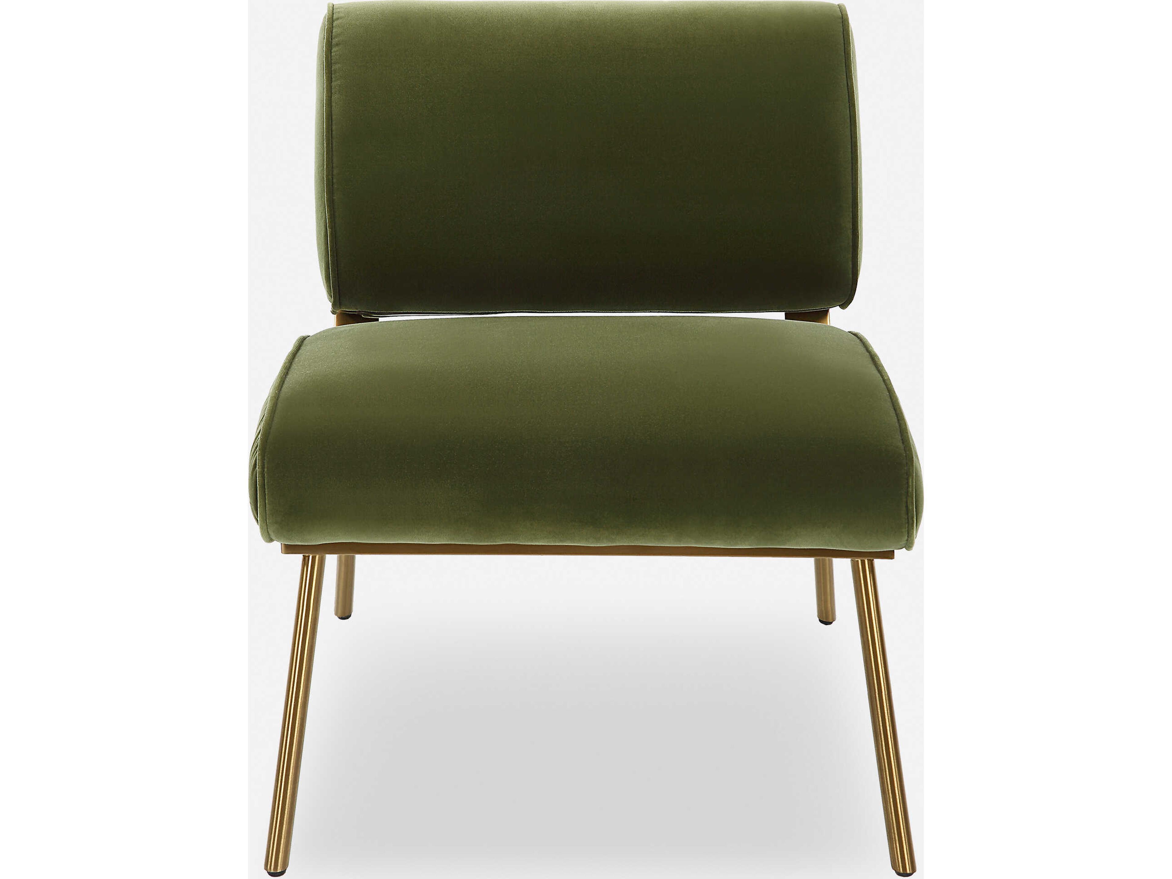 Knoll Green Fabric Accent Chair
