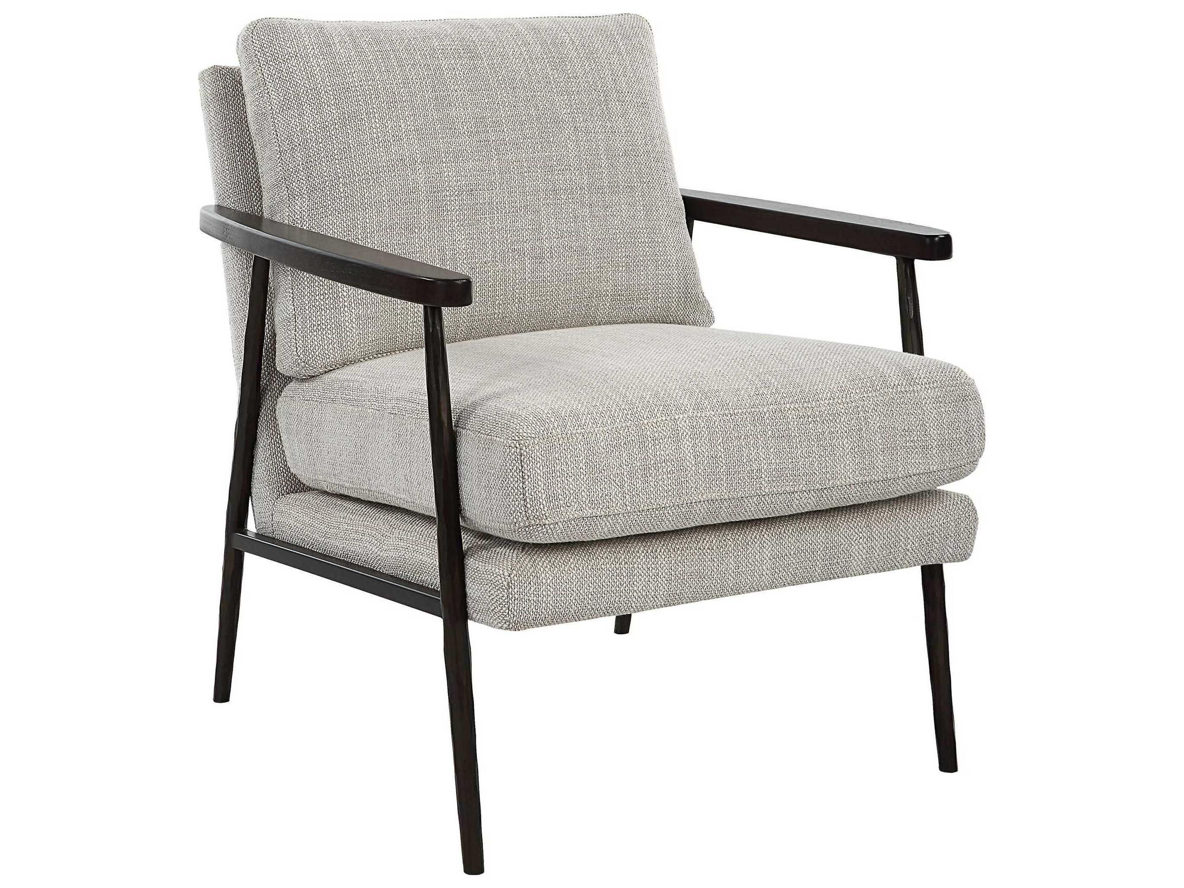 Uttermost Sebastian Beige Fabric Accent Chair