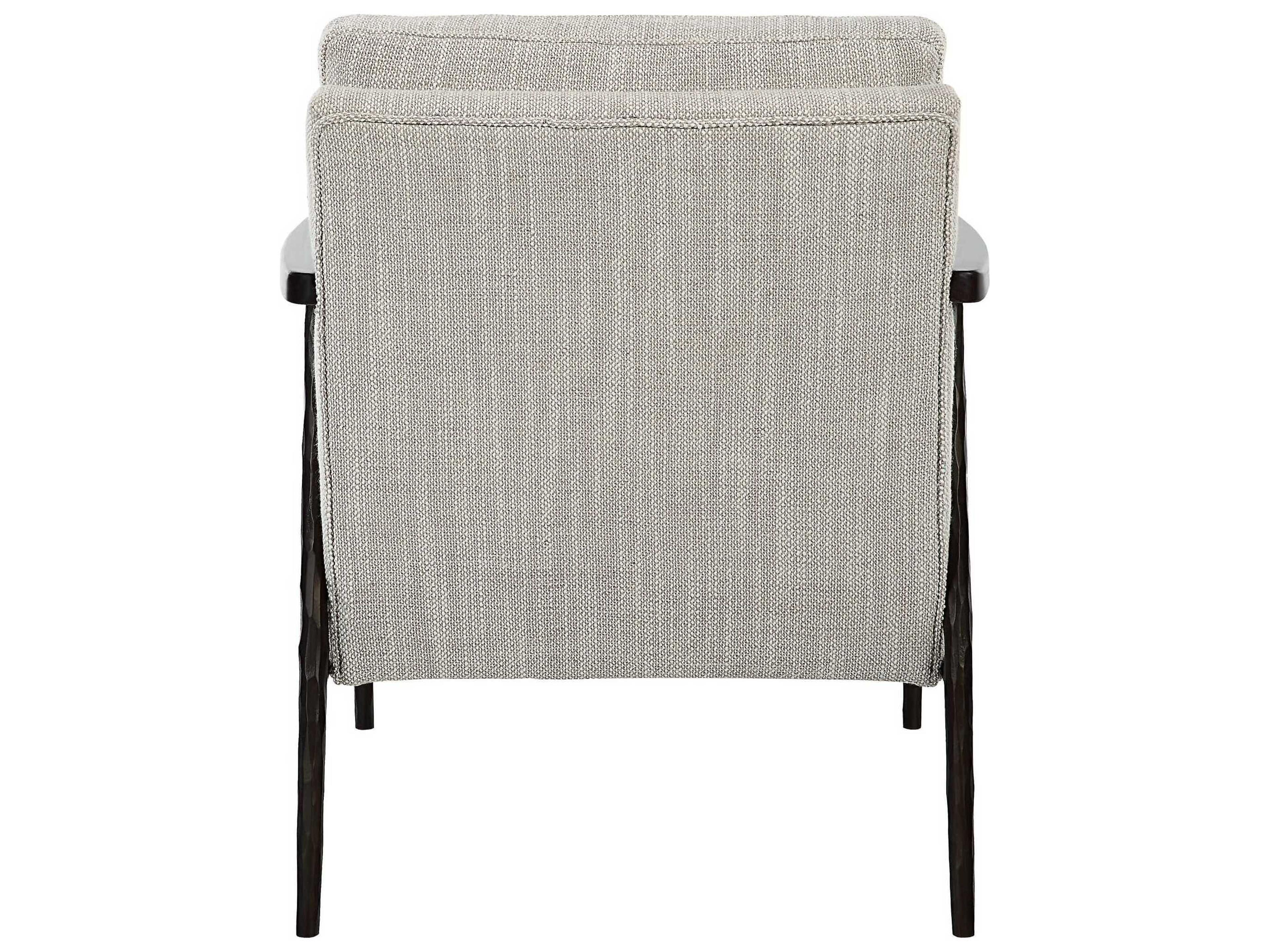 Uttermost Sebastian Beige Fabric Accent Chair