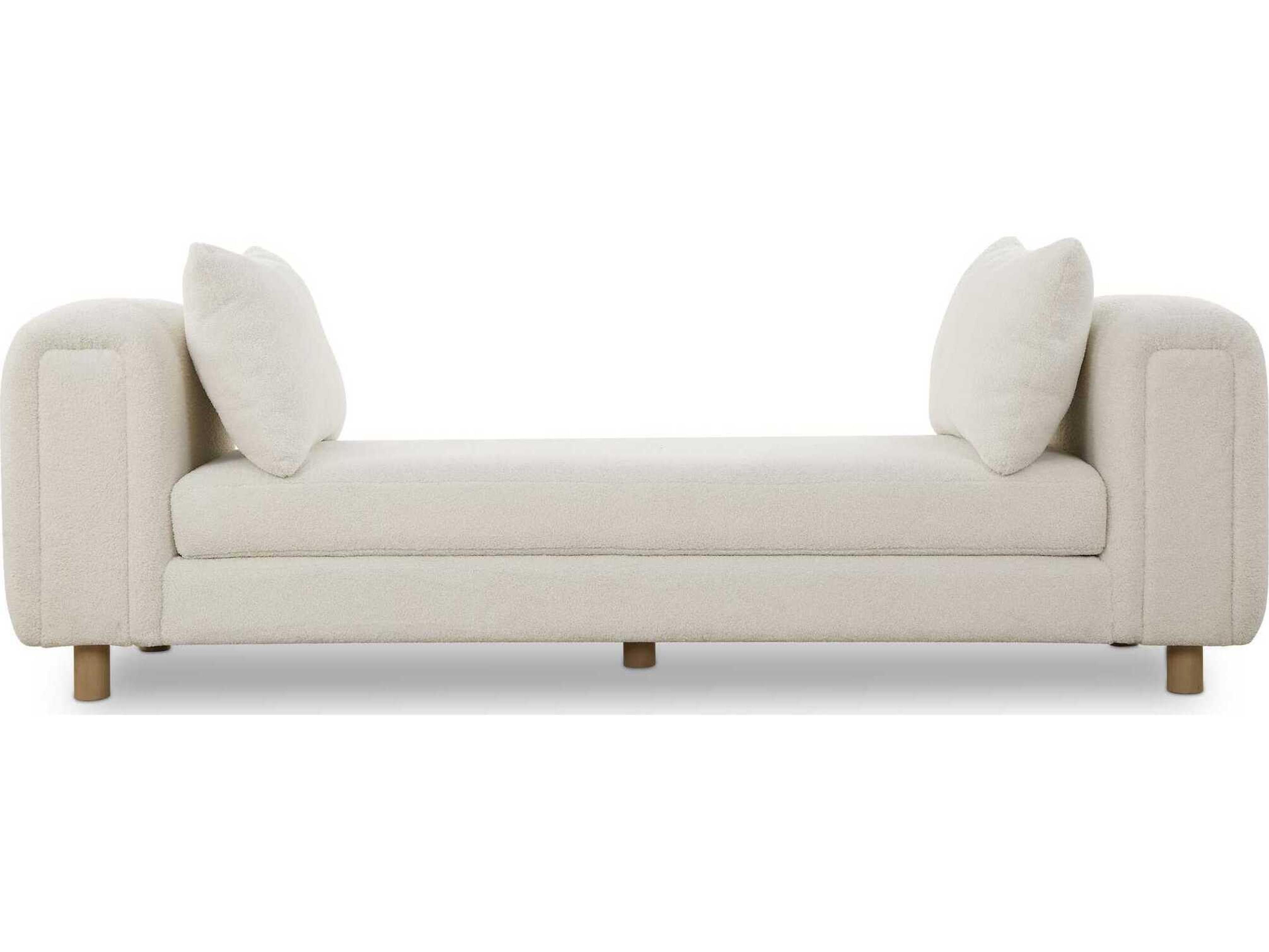 Uttermost Repose Ivory White Upholstered Accent Bench