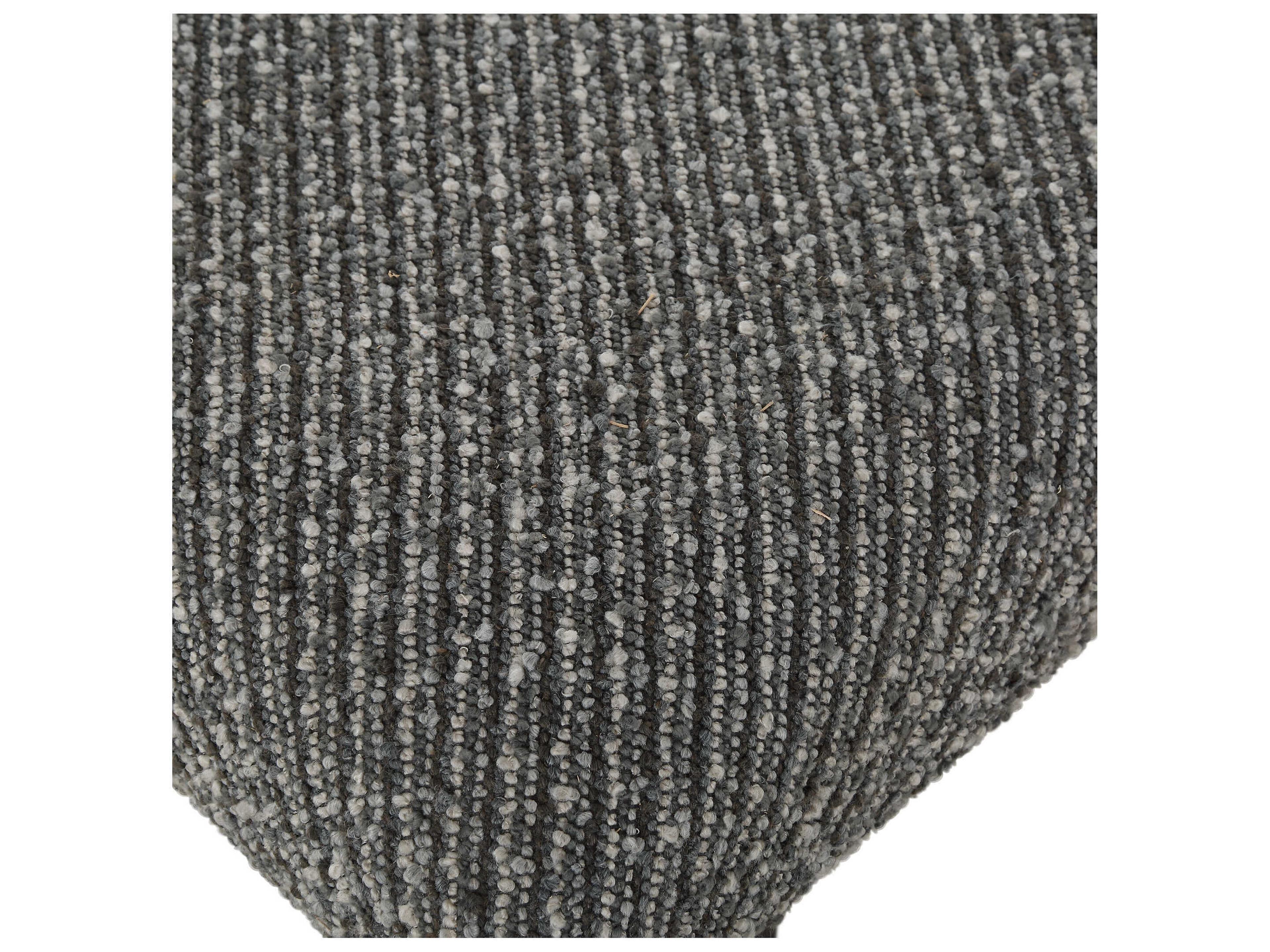 Uttermost Bowtie Charcoal Slate Gray Upholstered Accent Bench