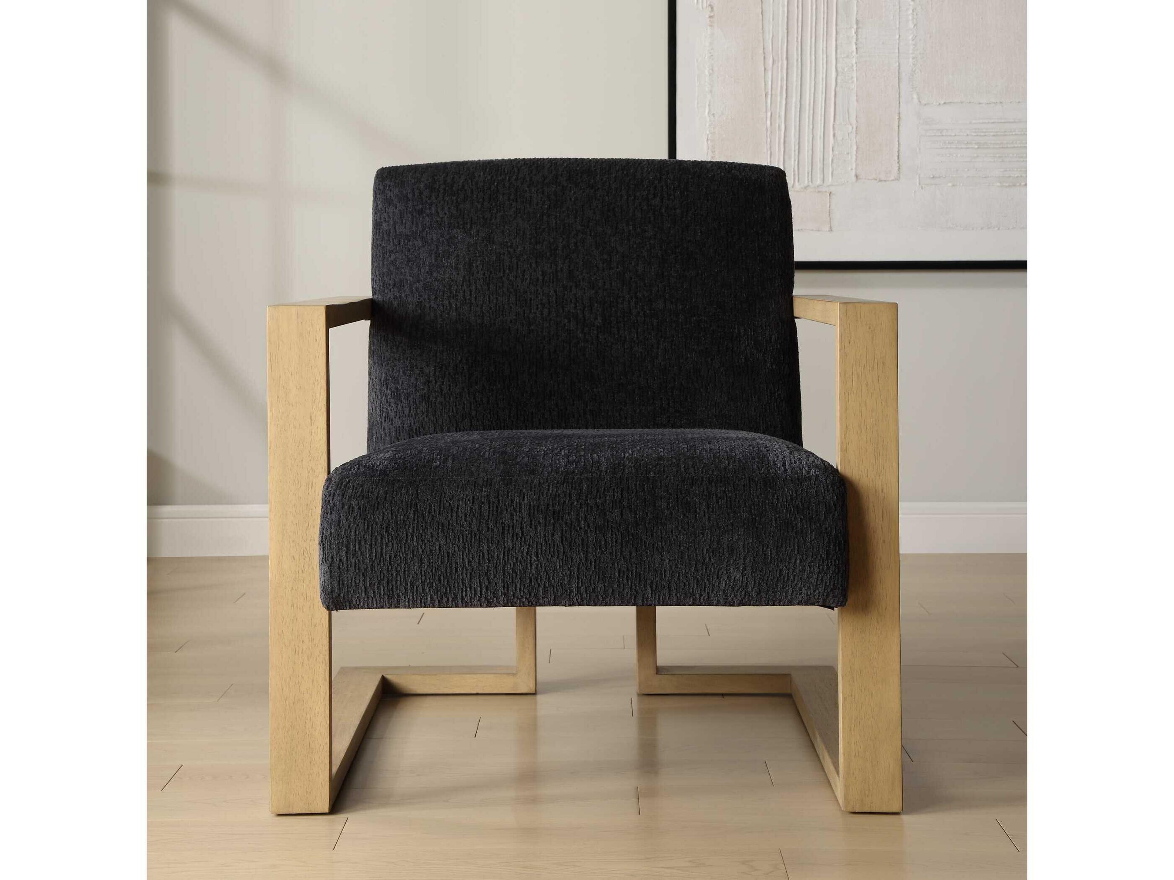 Uttermost Suspend Blue Fabric Accent Chair