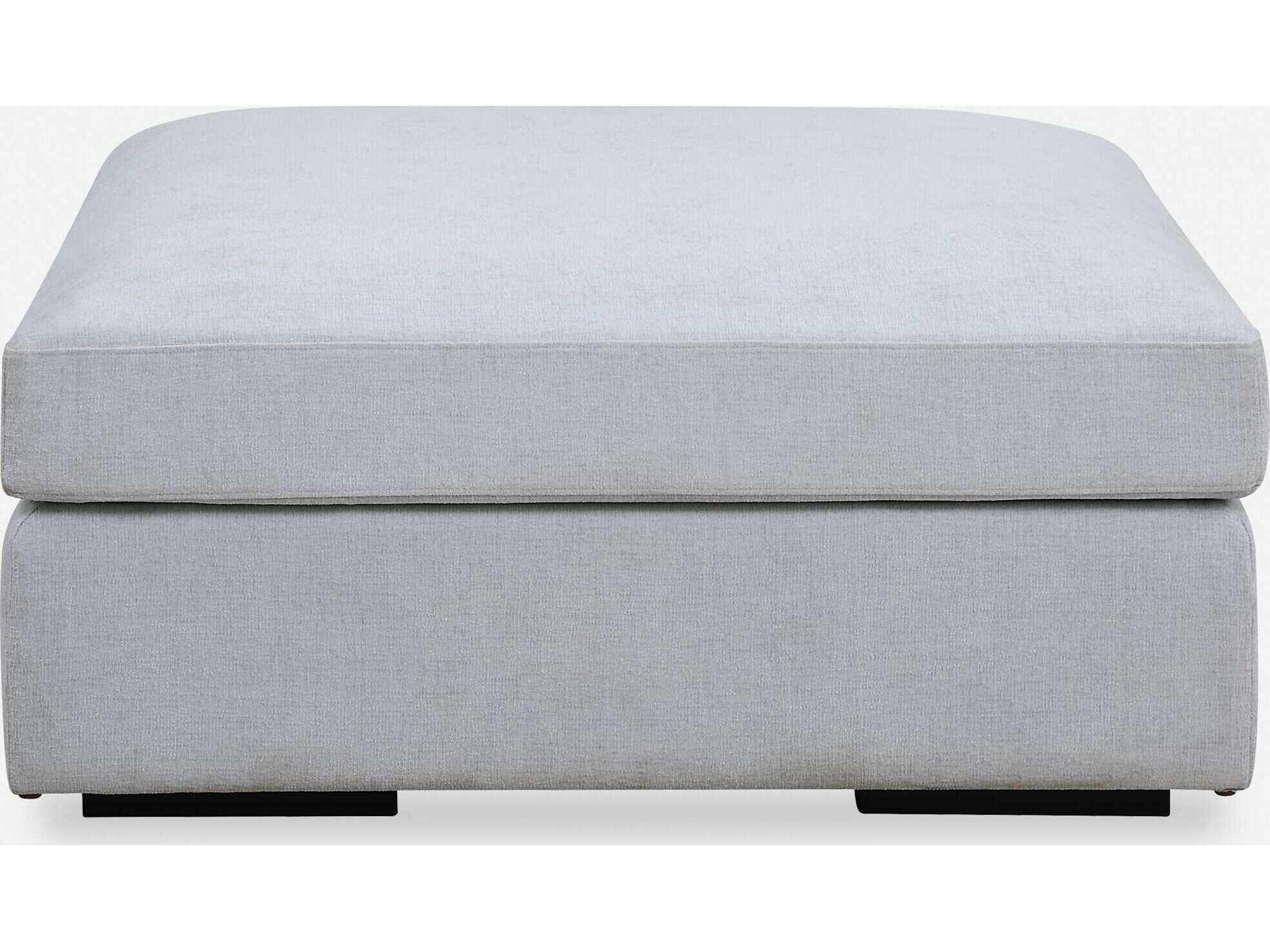 Refuge Light Cloud Blue Upholstered Ottoman