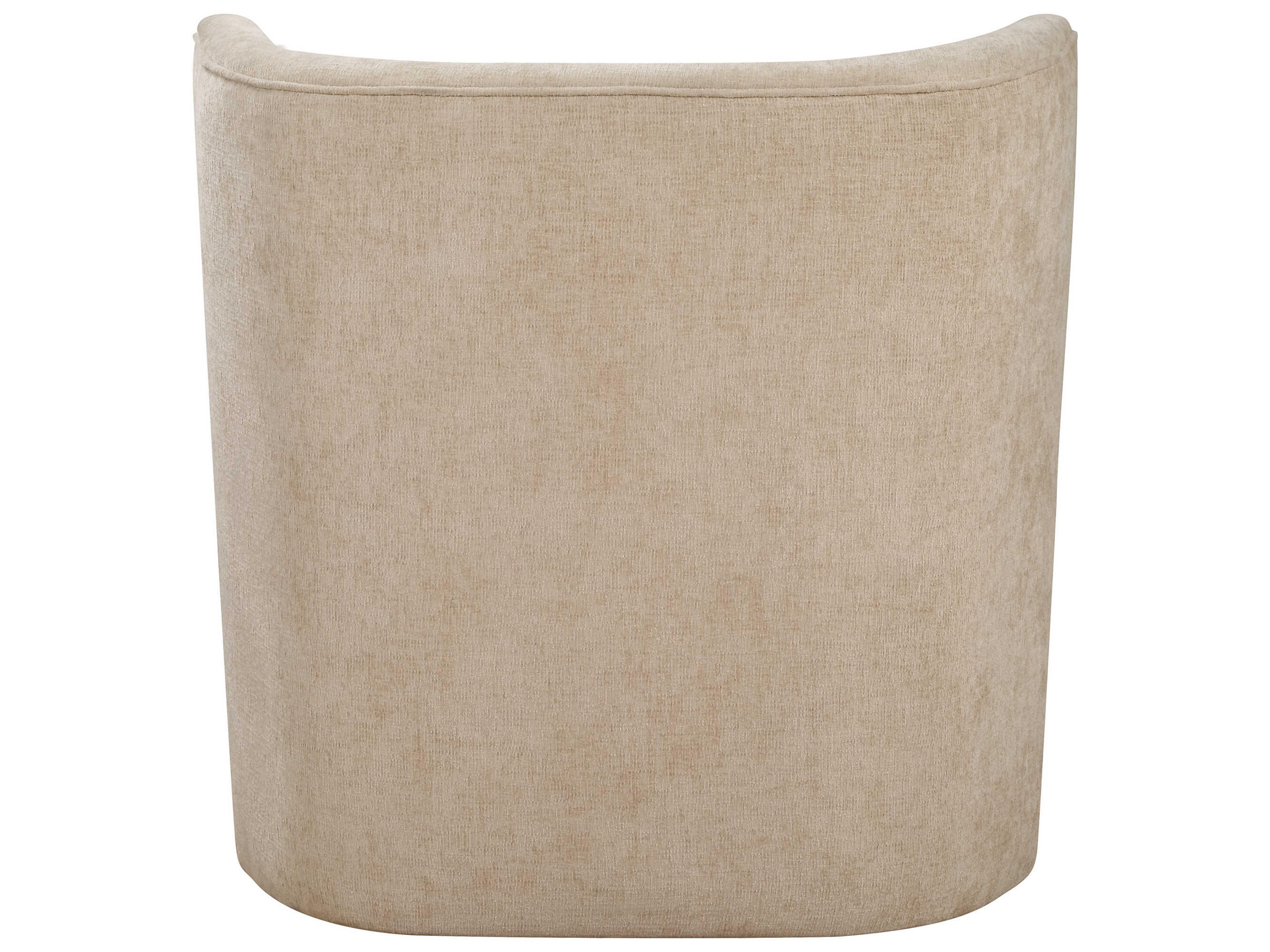 Uttermost Outlook Swivel Beige Accent Chair
