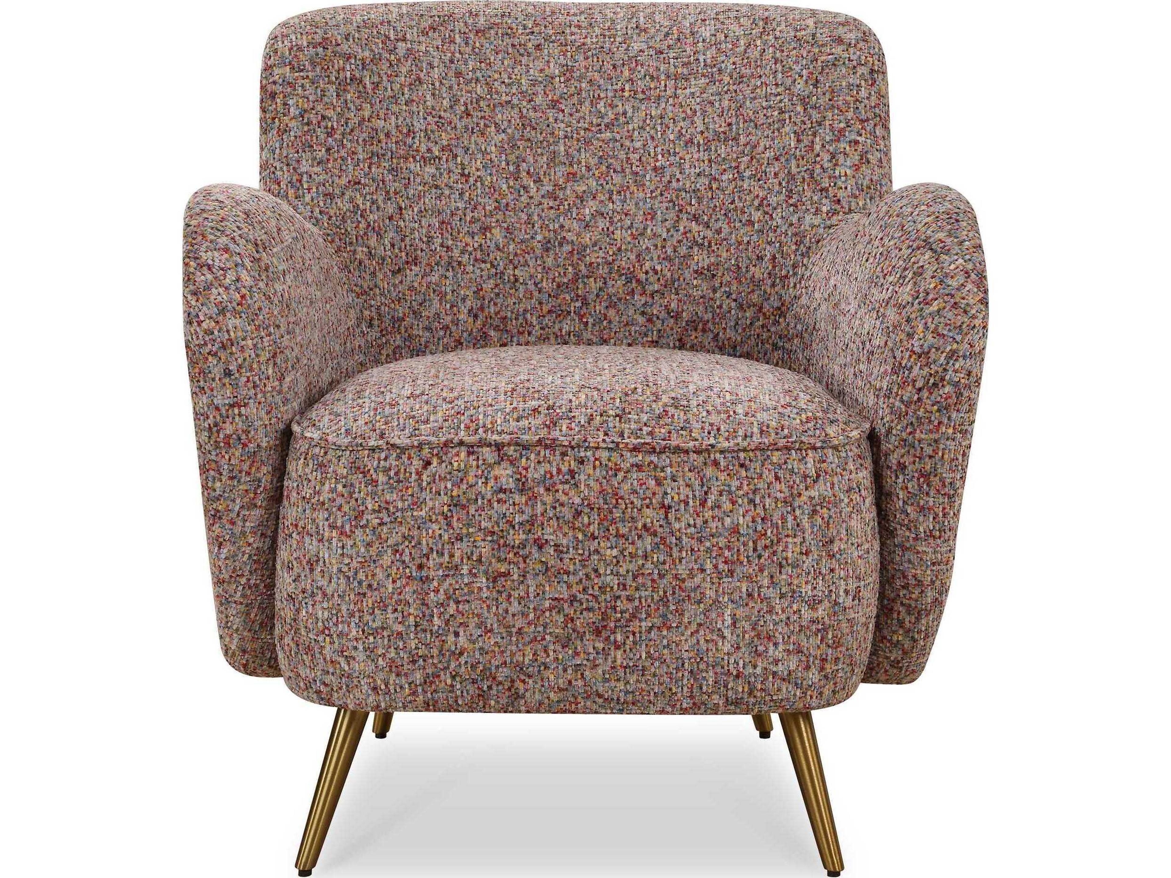 Gemstone Confetti Brown Accent Chair