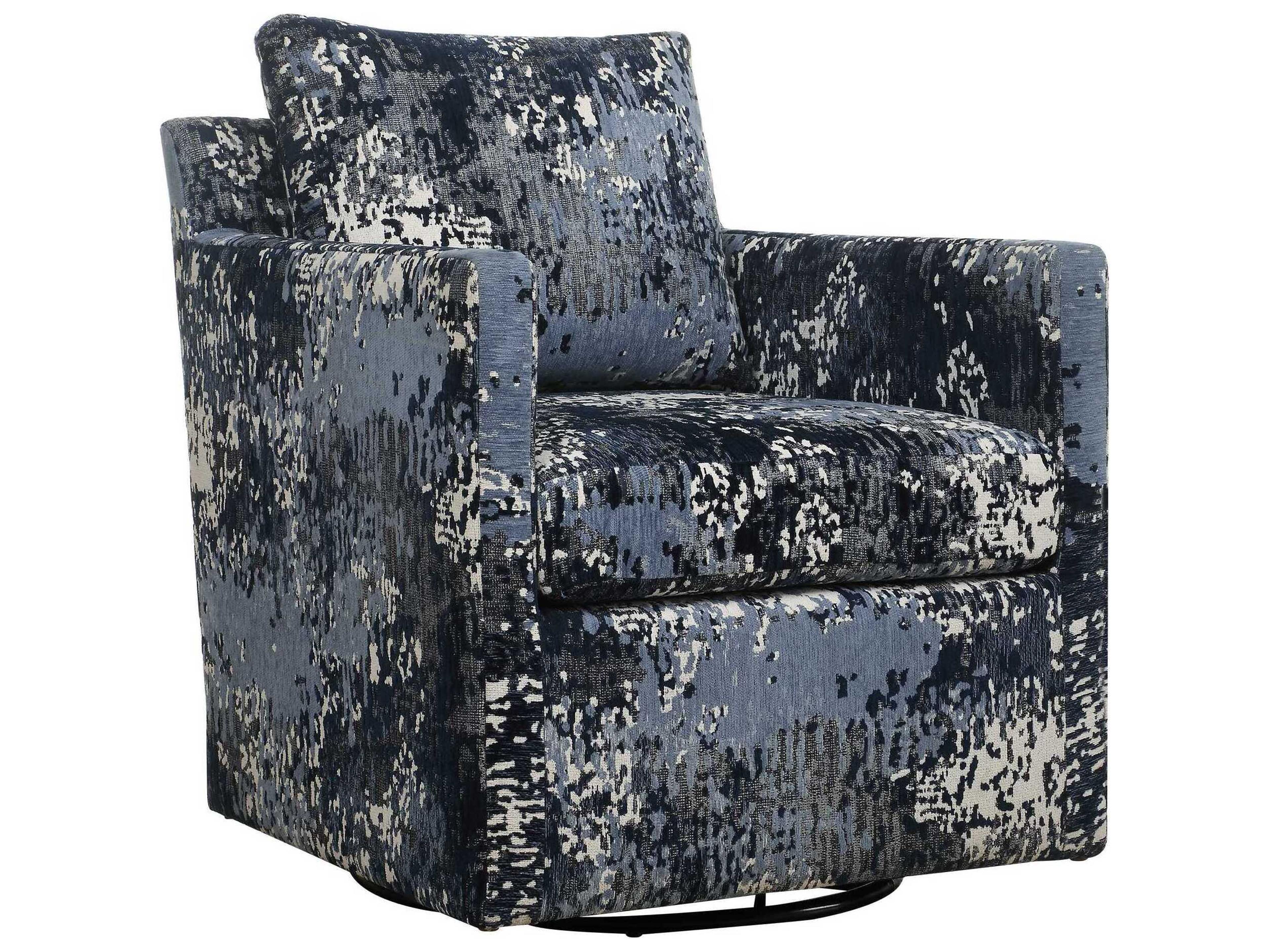 Tisdell Glider Blue Accent Chair