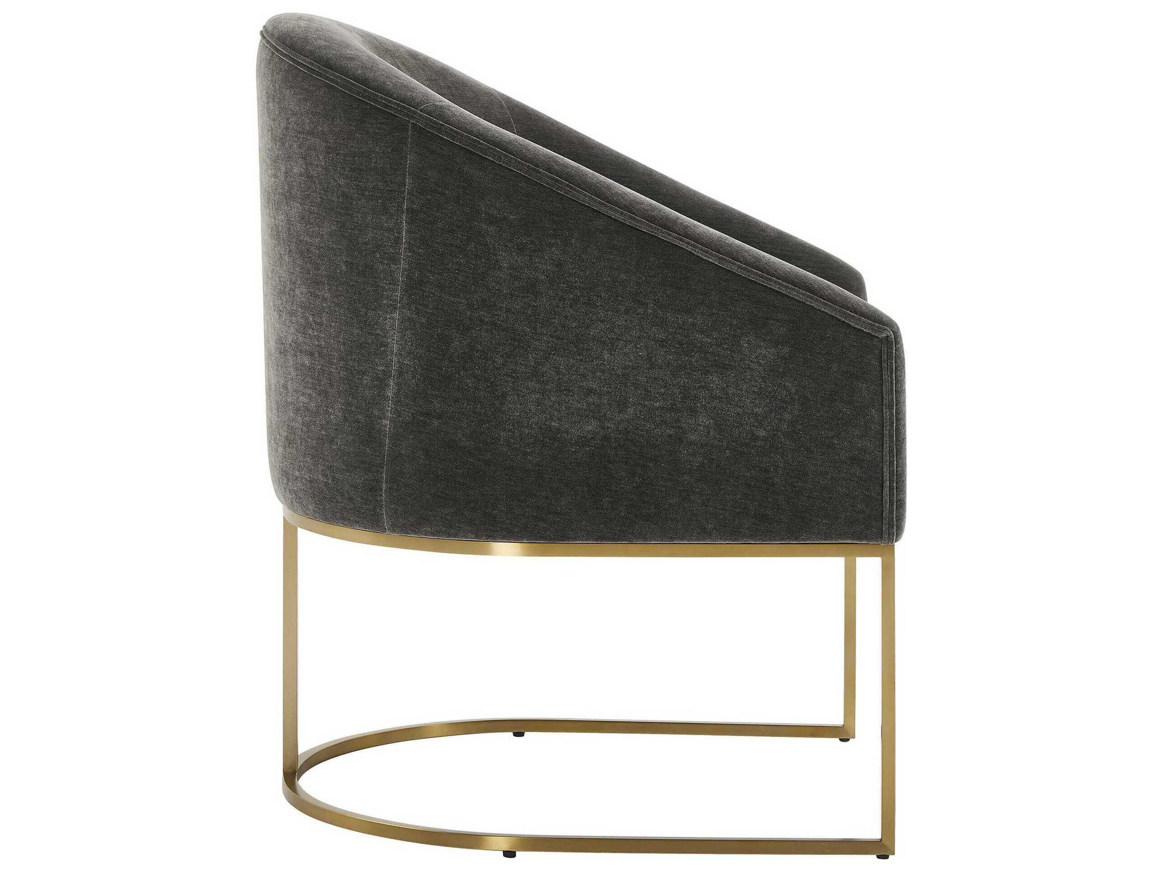 Uttermost Hanni Gray Upholstered Arm Dining Chair