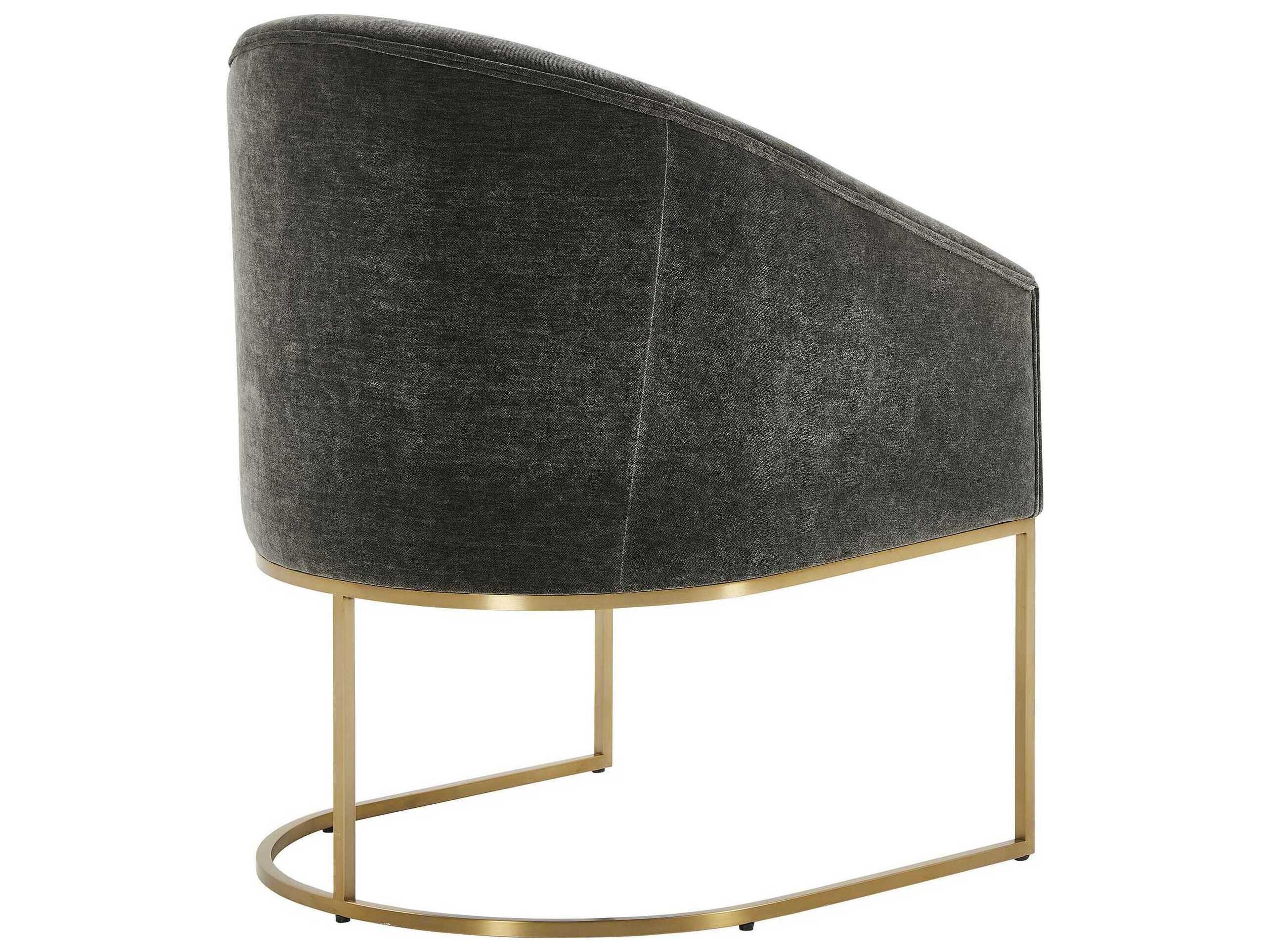 Uttermost Hanni Gray Upholstered Arm Dining Chair