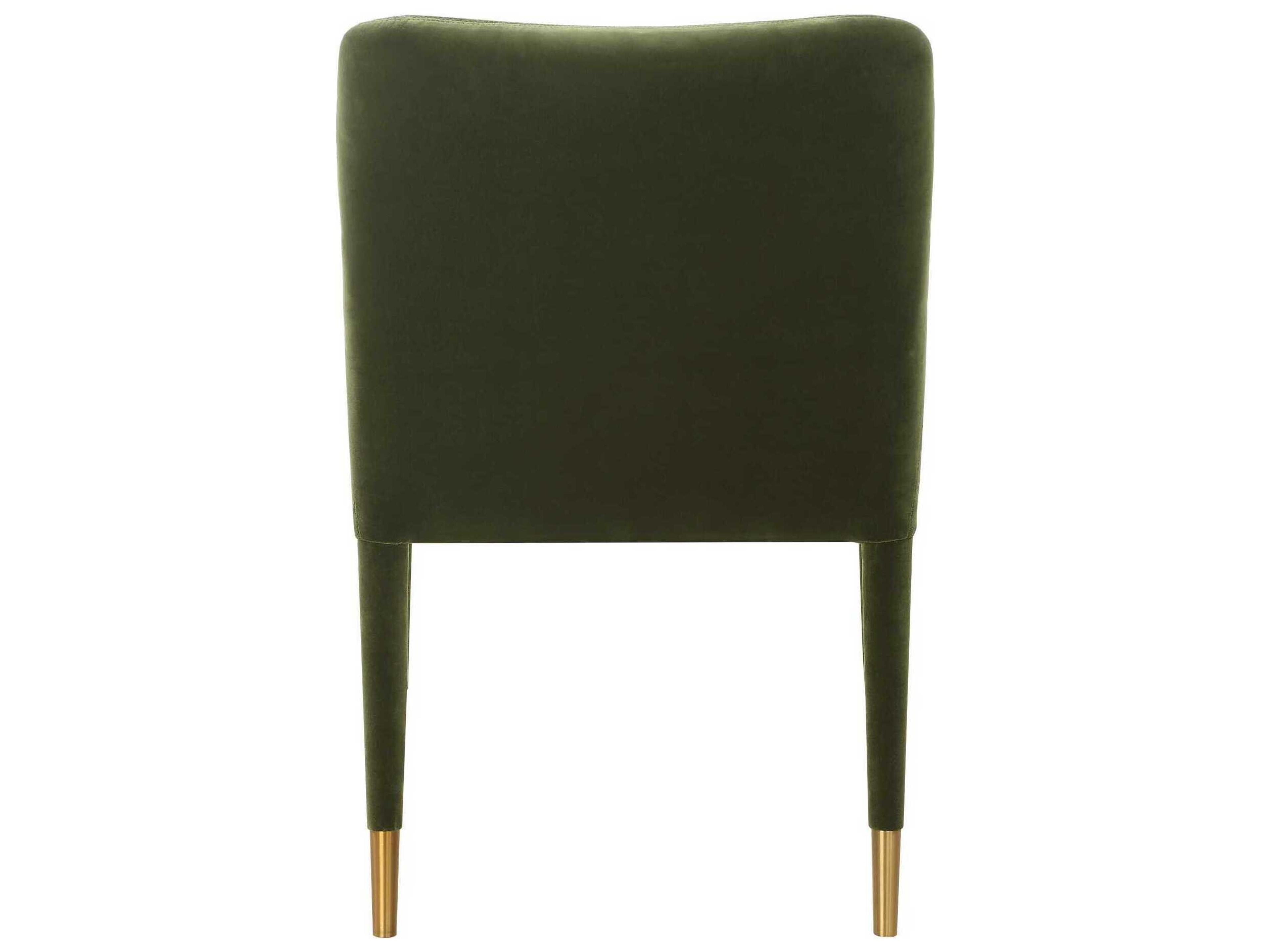 Uttermost Conifer Green Upholstered Arm Dining Chair