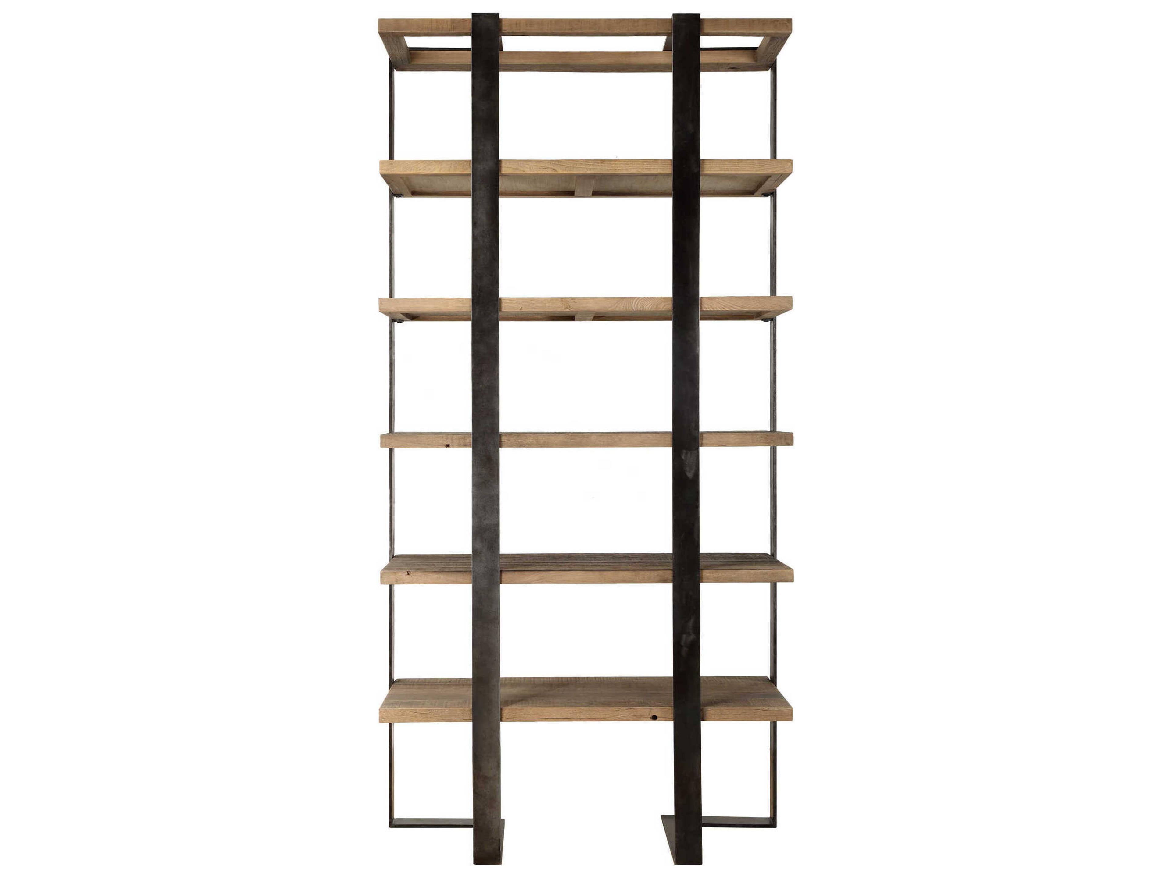 Uttermost Felix Natural Oak Oxidized Black Etagere