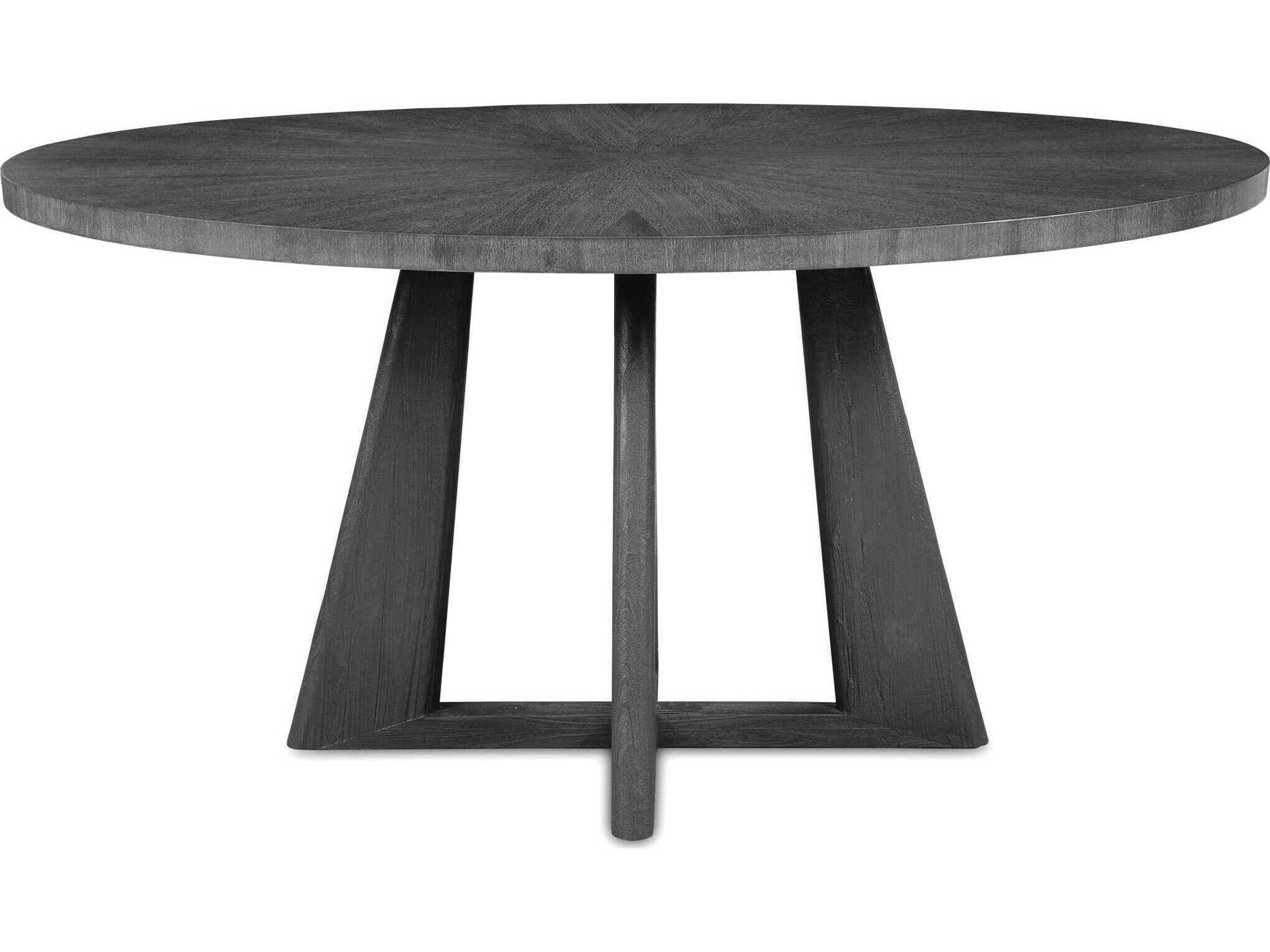 Pulsar Oval Wood Light Gray Dining Table