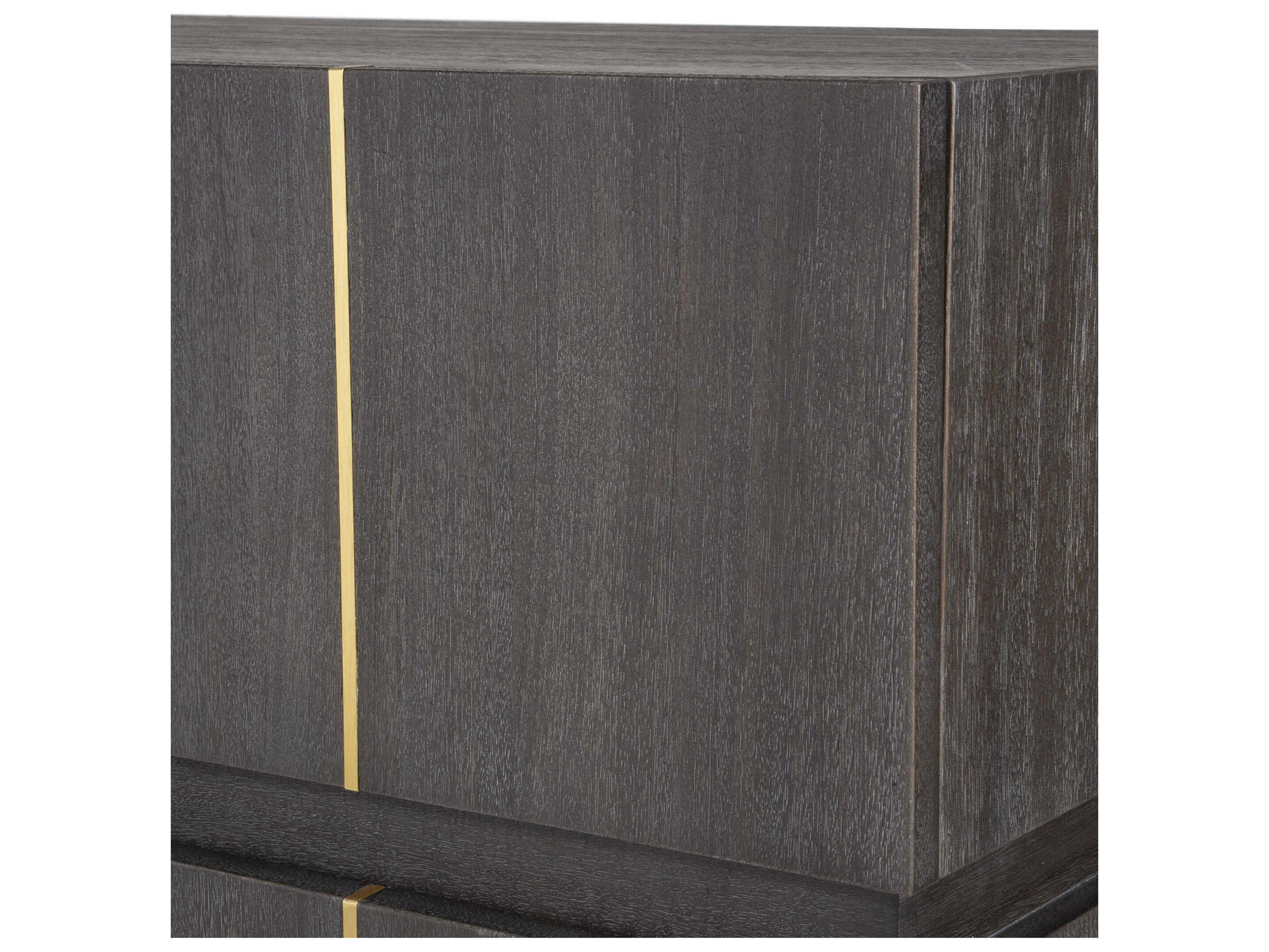 Uttermost Between The Lines Dark Walnut Gray Acacia Wood Accent Chest