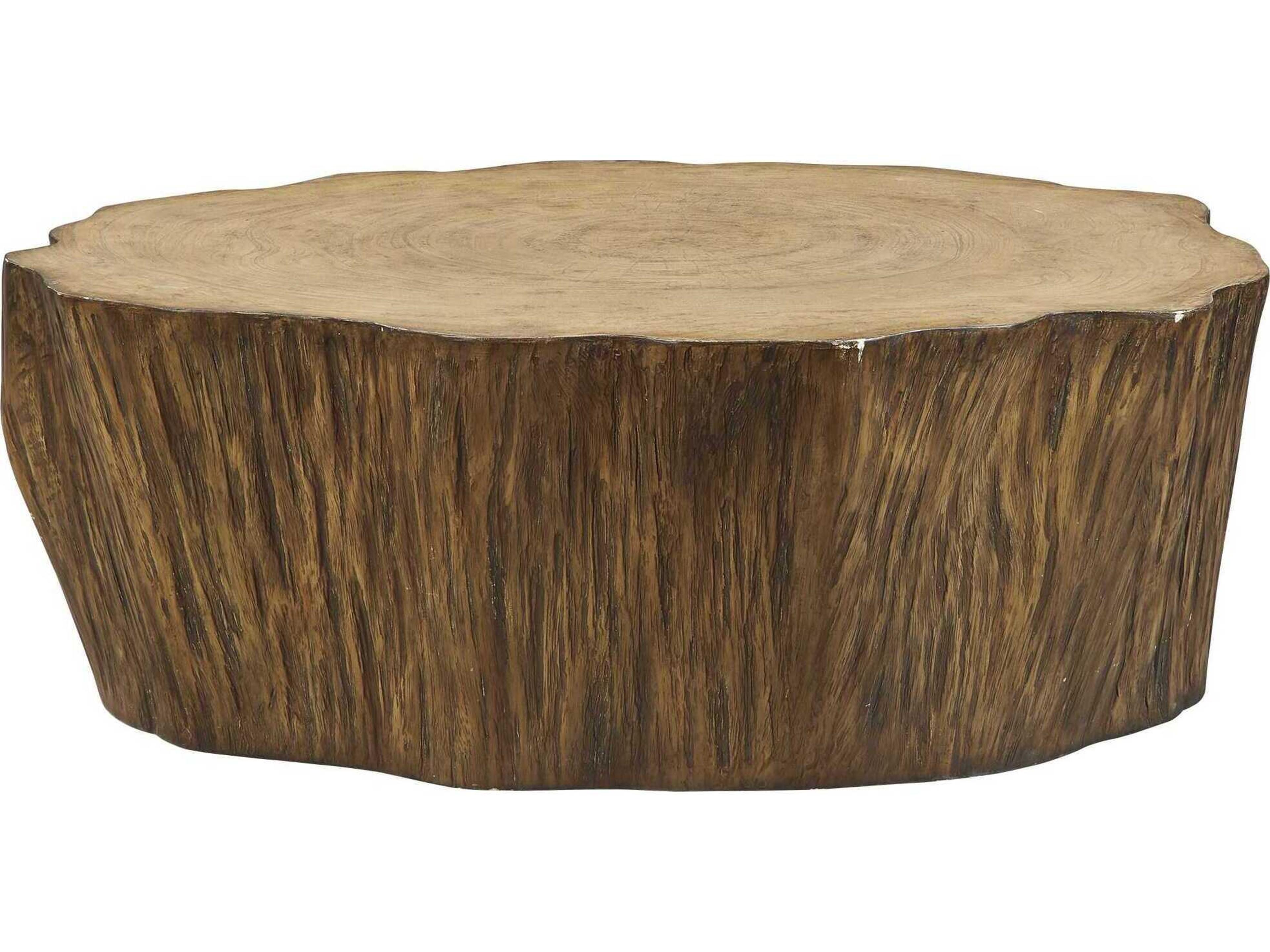 Uttermost Woods Edge Wood Aged Sierra Brown Coffee Table