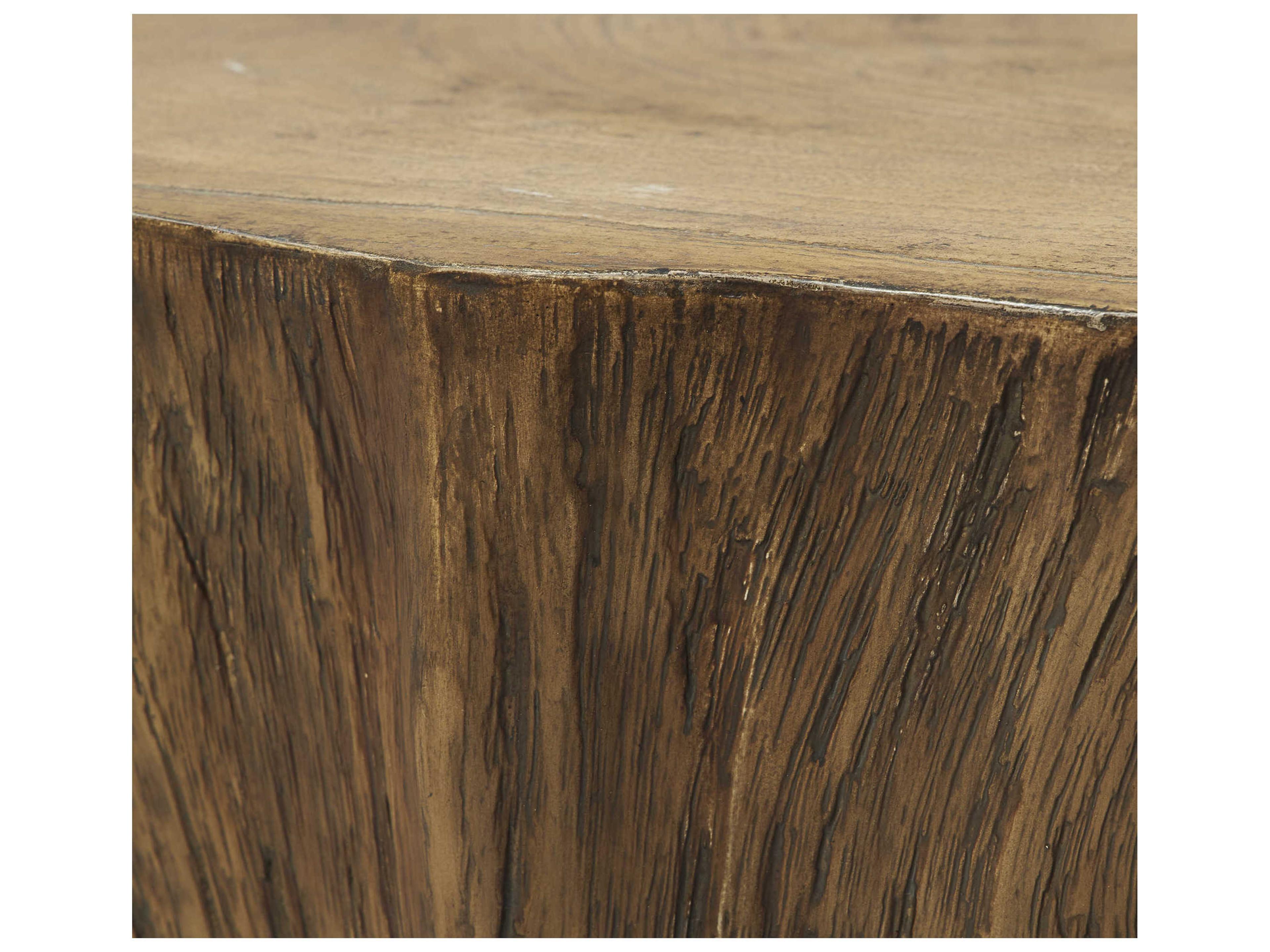 Uttermost Woods Edge Wood Aged Sierra Brown Coffee Table