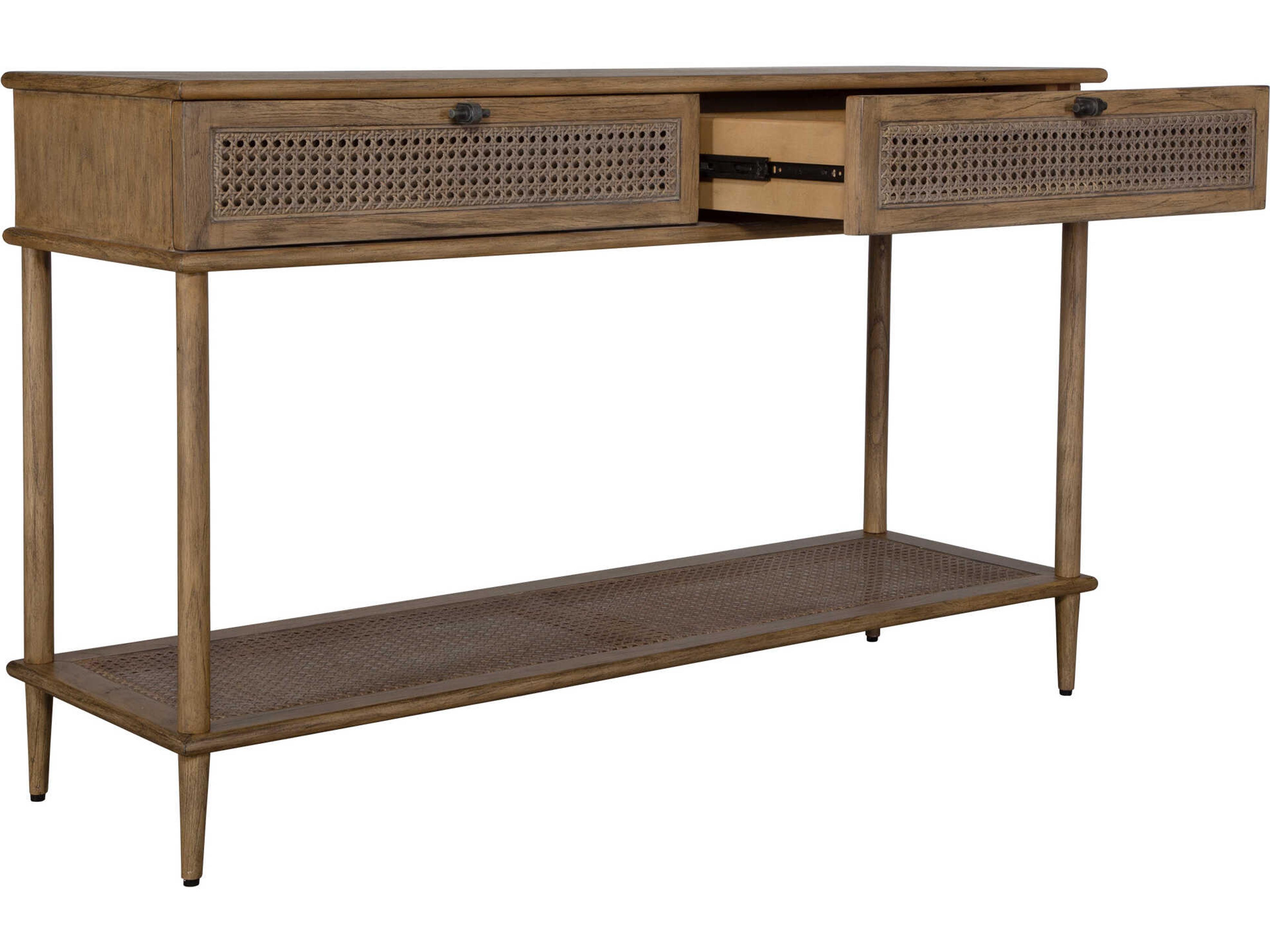 Uttermost Coast Rectangular Wood Soft Oak Stain Console Table