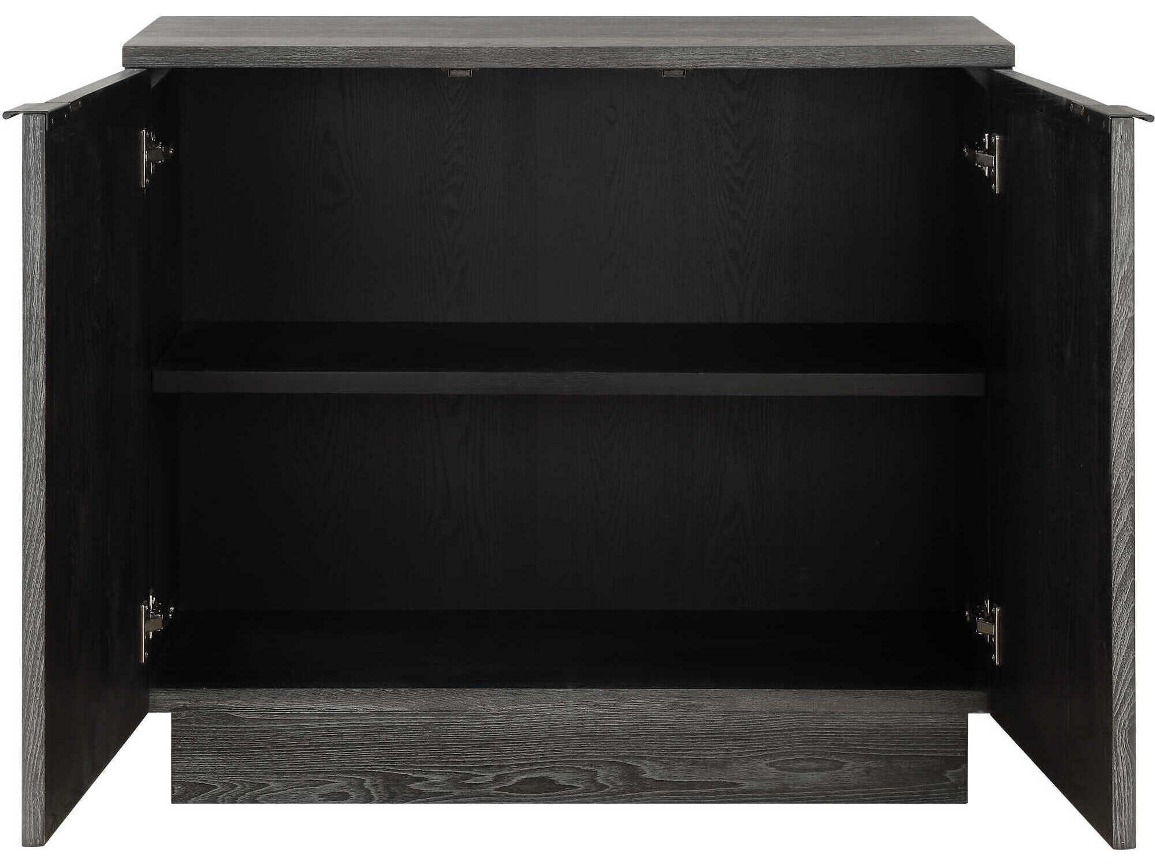 Uttermost Shelby Ebony Black Elm Wood Accent Chest