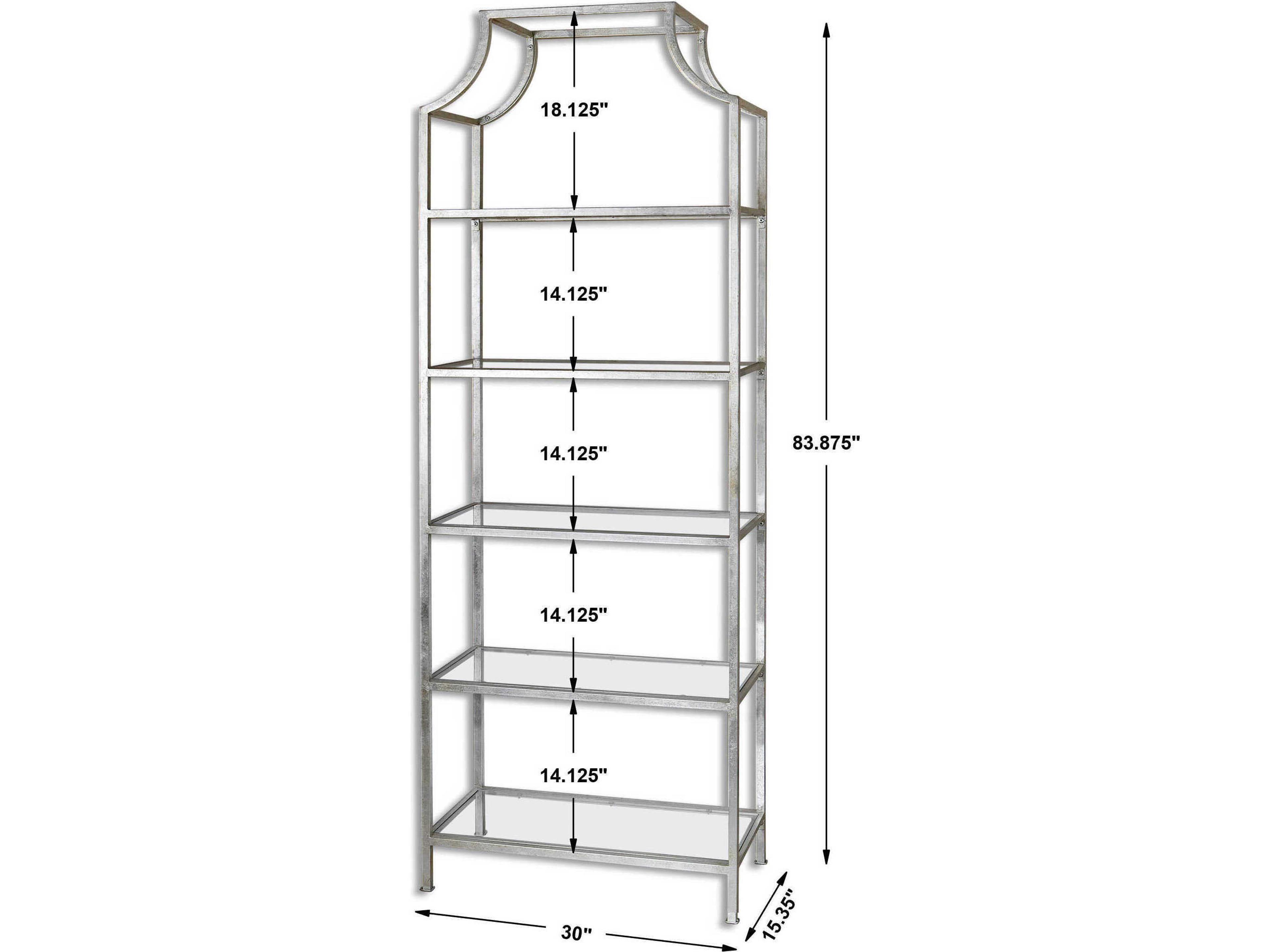 Uttermost Aurelie Silver Etagere