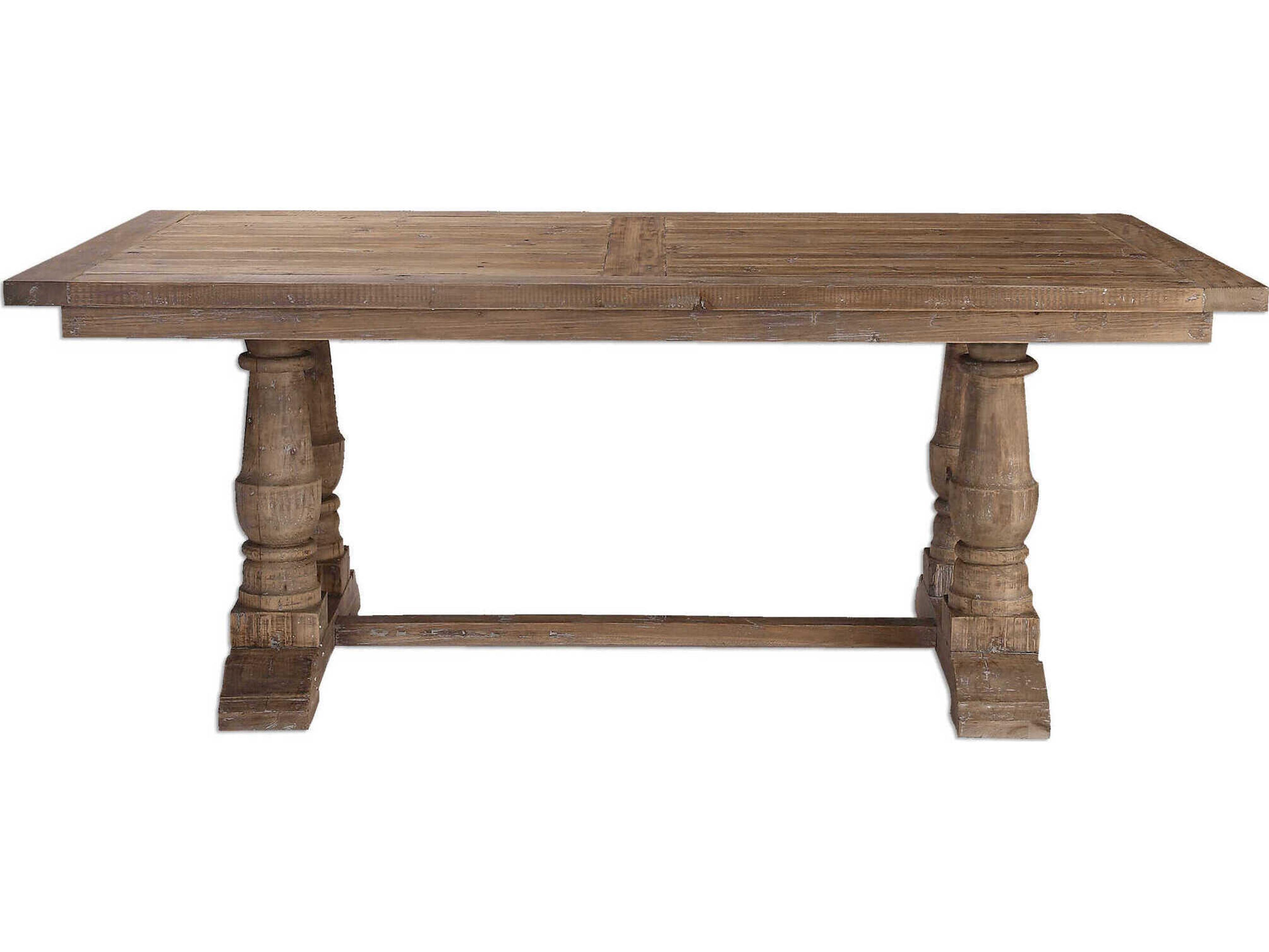 Matthew Williams Rectangular Wood Stony Gray Dining Table
