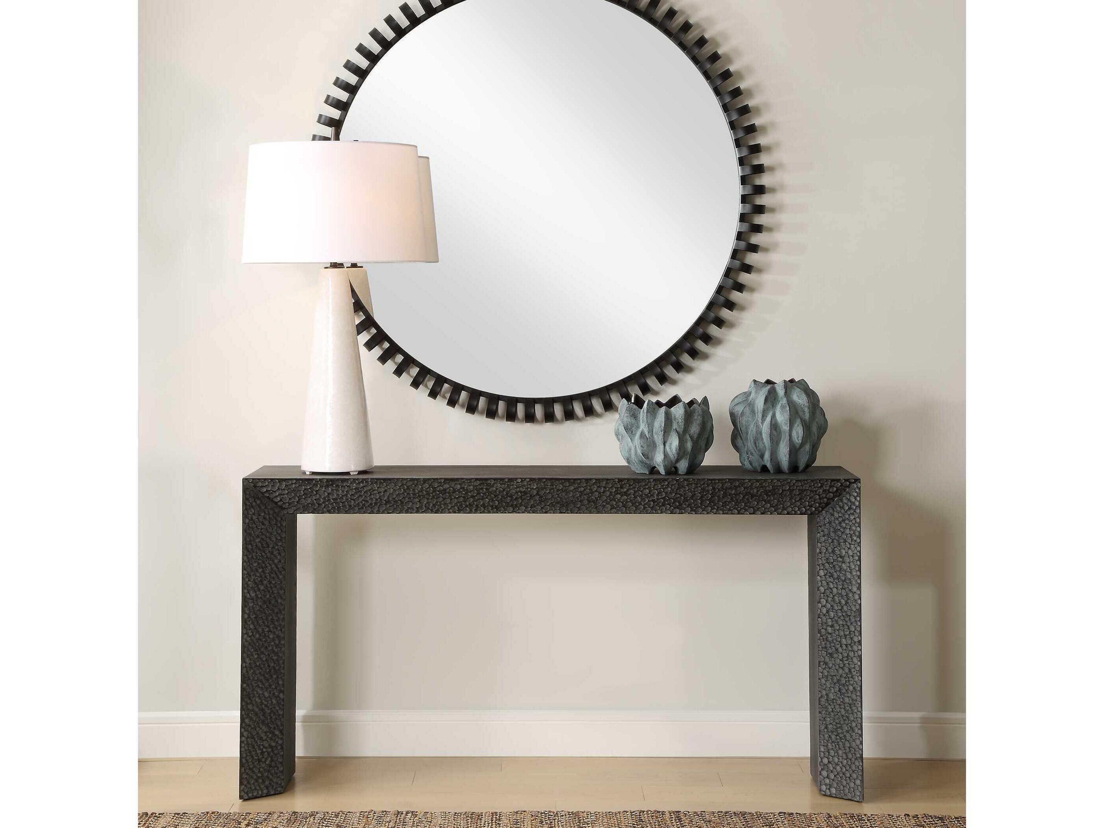 Uttermost Thoreau Rectangular Wood Ebony Console Table