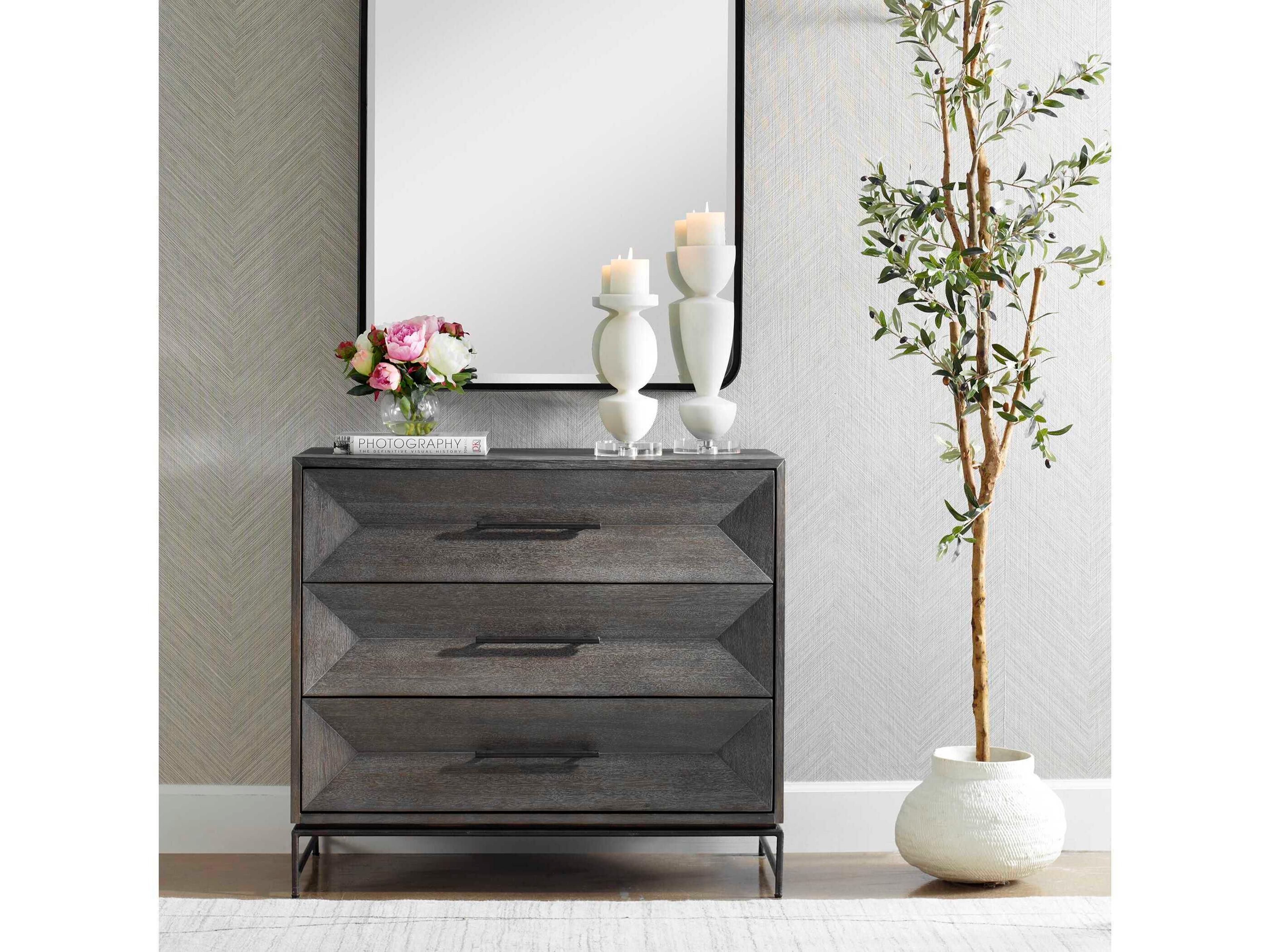 Uttermost Knox Light Gray Acacia Wood Accent Chest