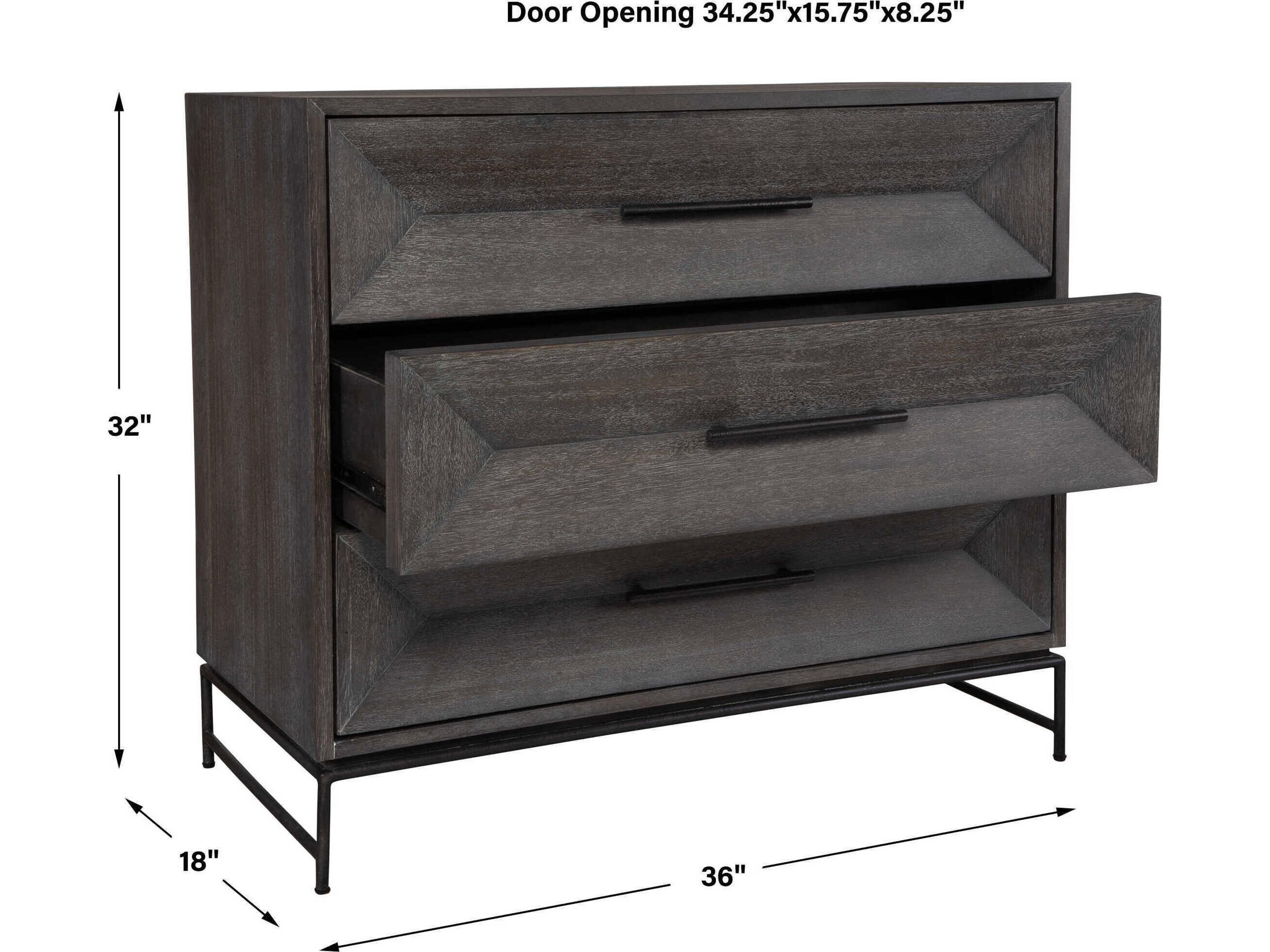 Uttermost Knox Light Gray Acacia Wood Accent Chest