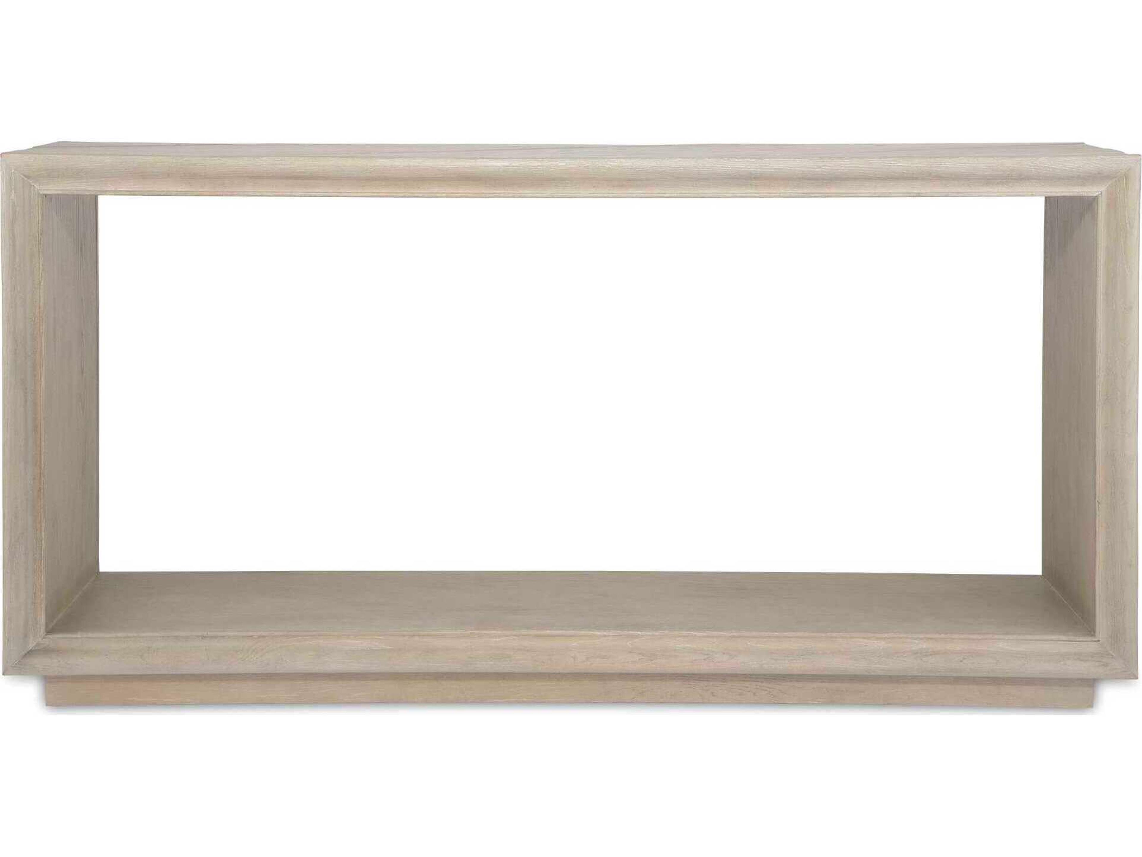 Prism Rectangular Wood Light Oak Console Table