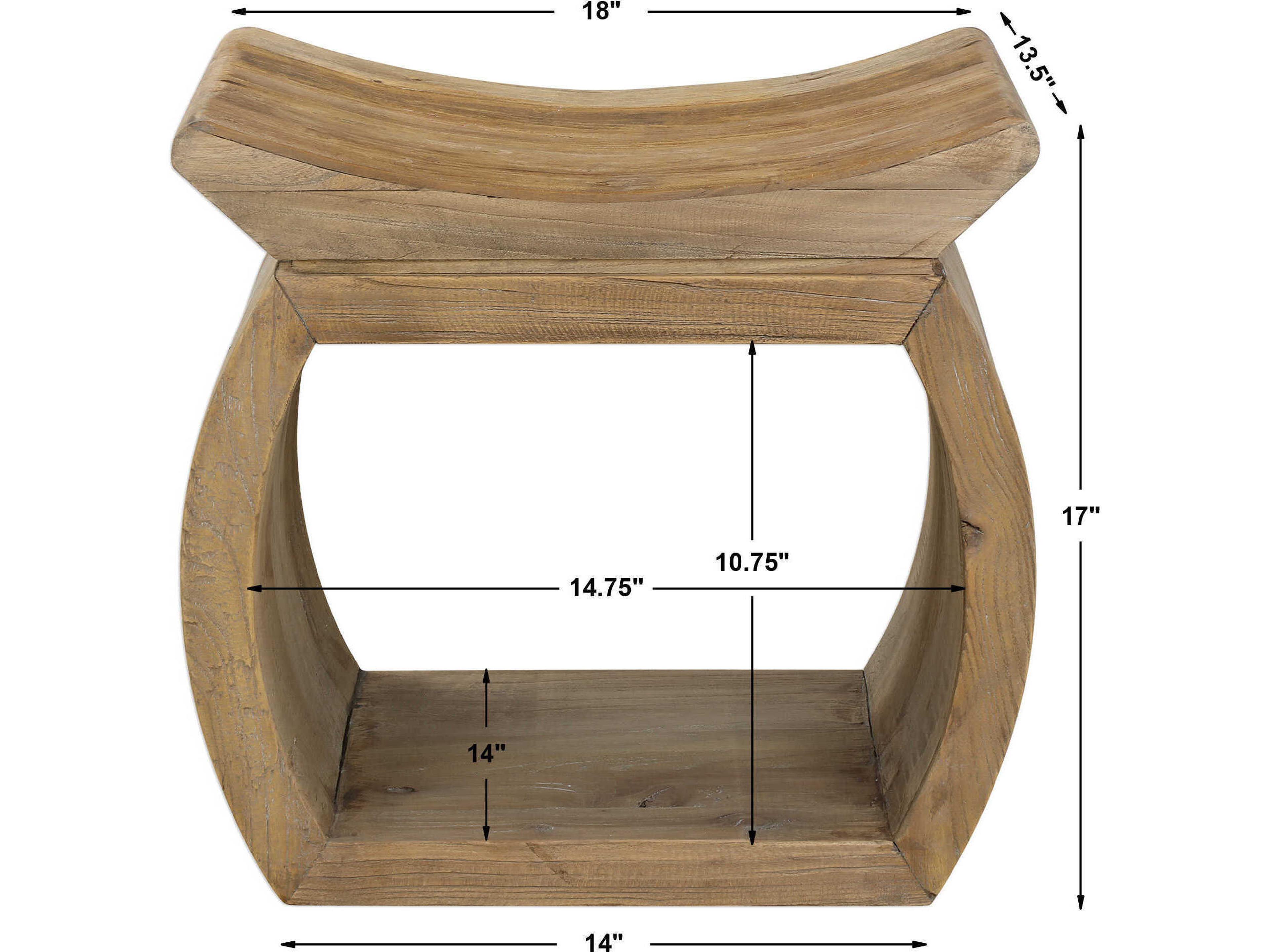 Uttermost Connor Brown Accent Stool