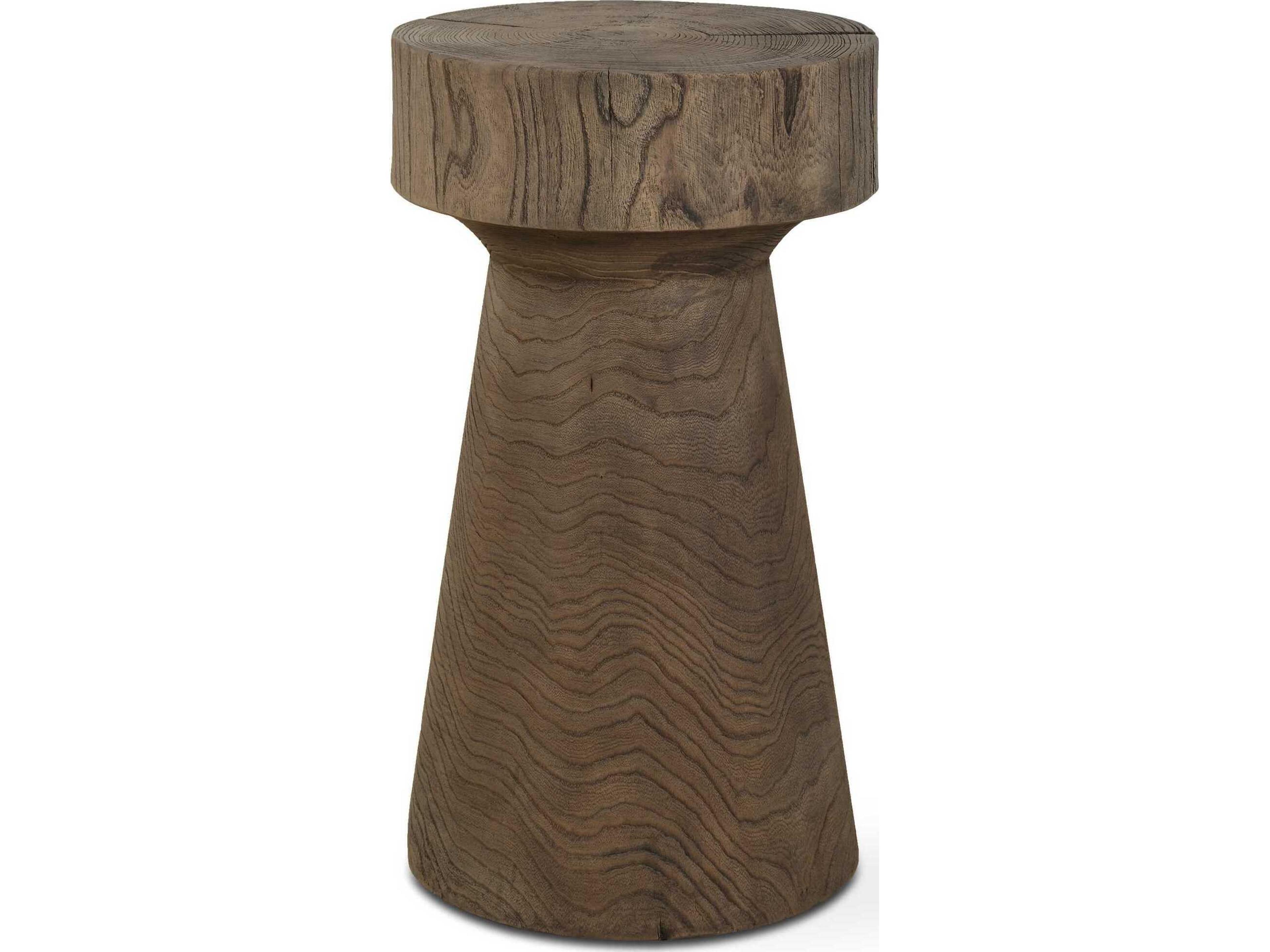 Uttermost Tree Trails Round Wood Natural End Table