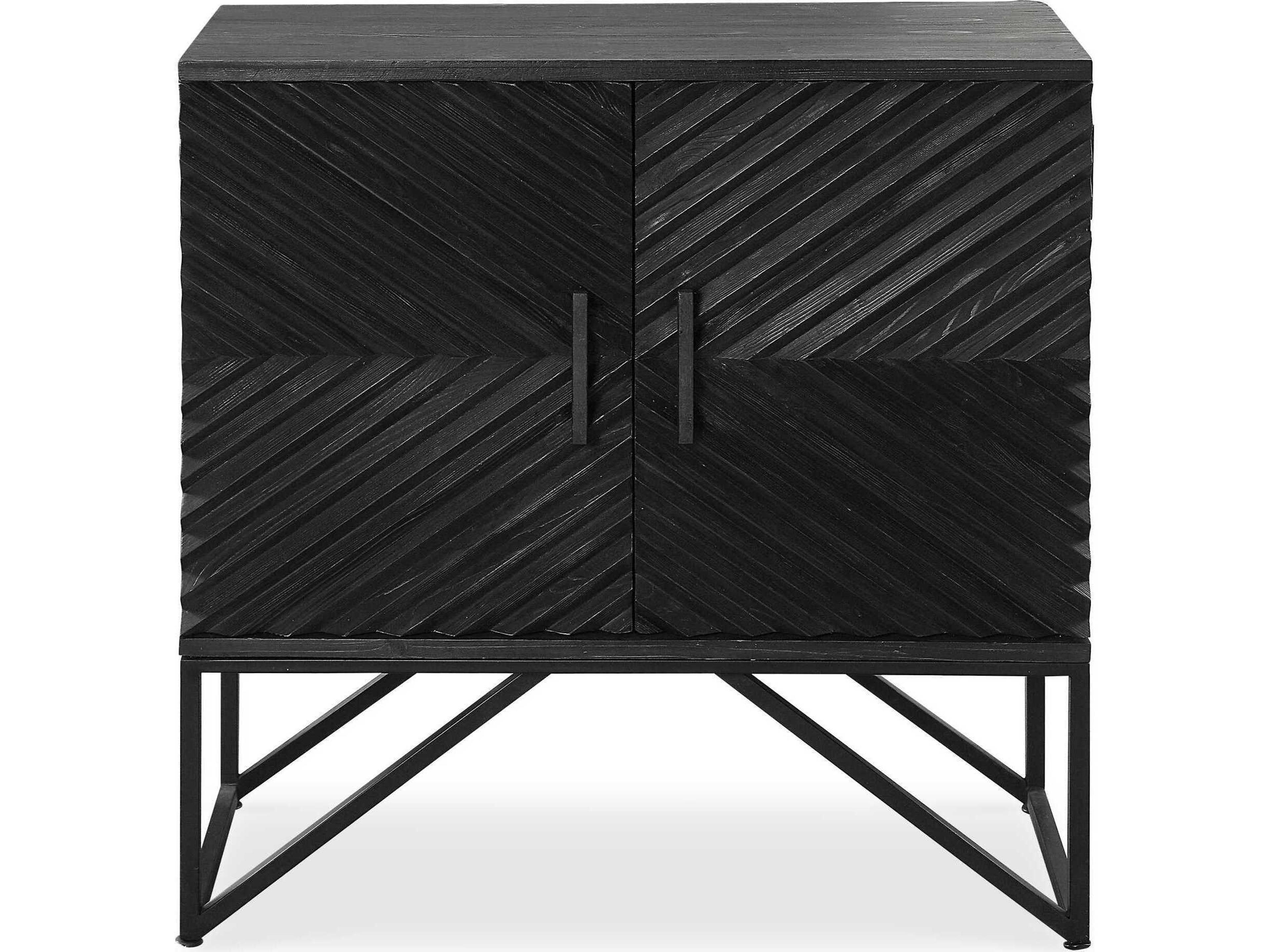 Zadie Aged Ebony Black Accent Chest