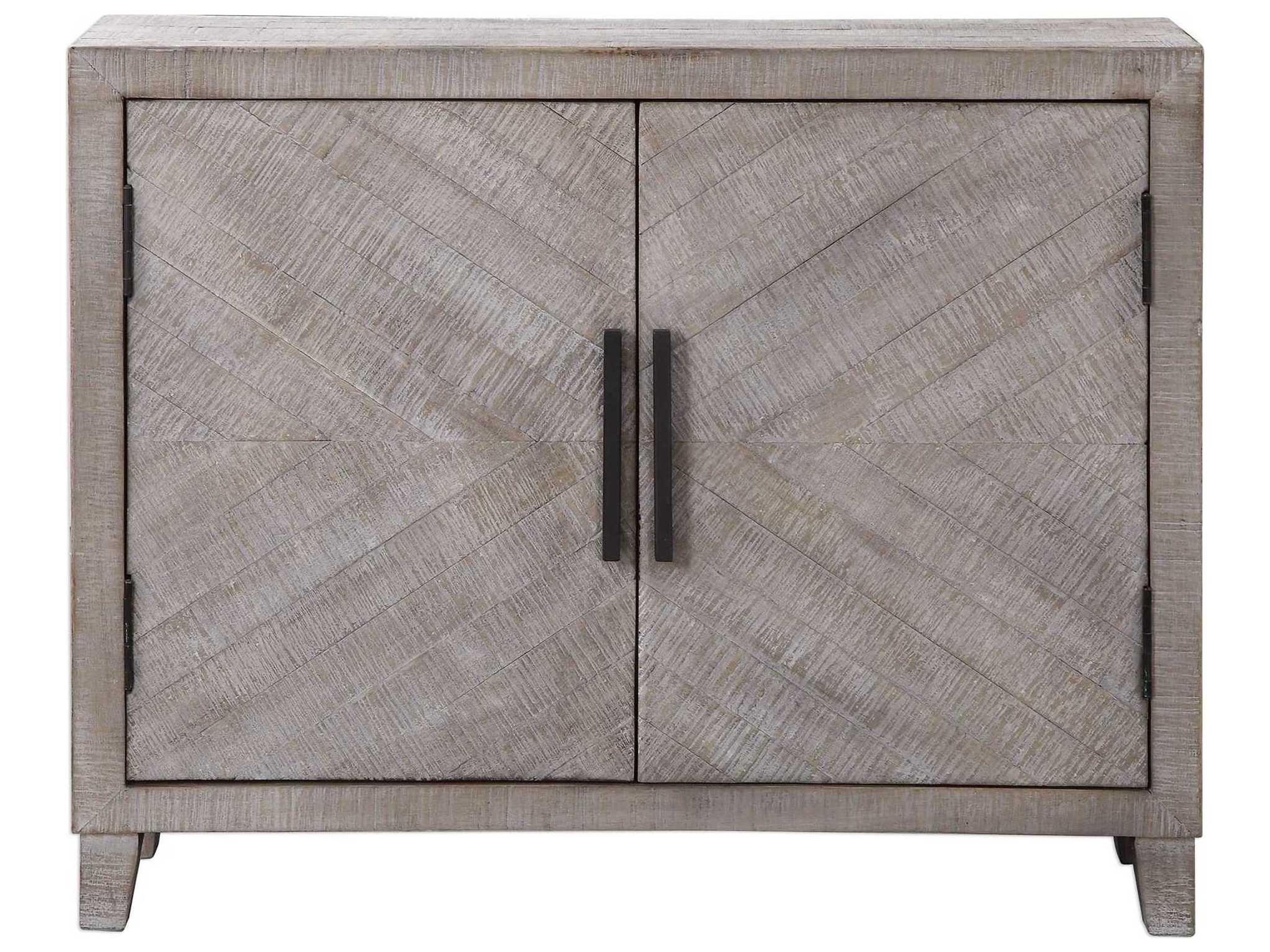 Uttermost Adalind White Washed Gray Accent Chest