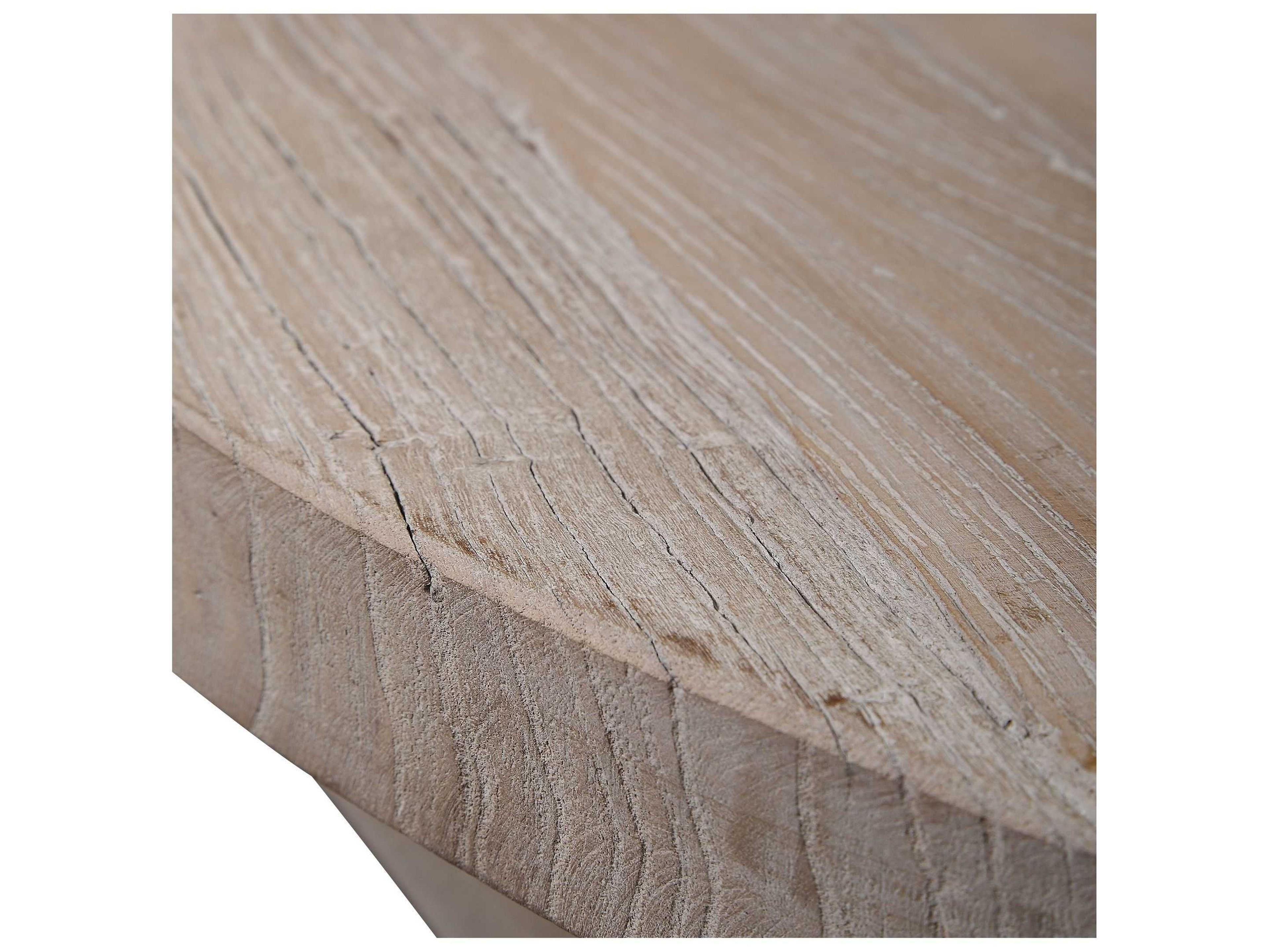 Uttermost Kendry Round Reclaimed Elm Wood Coffee Table