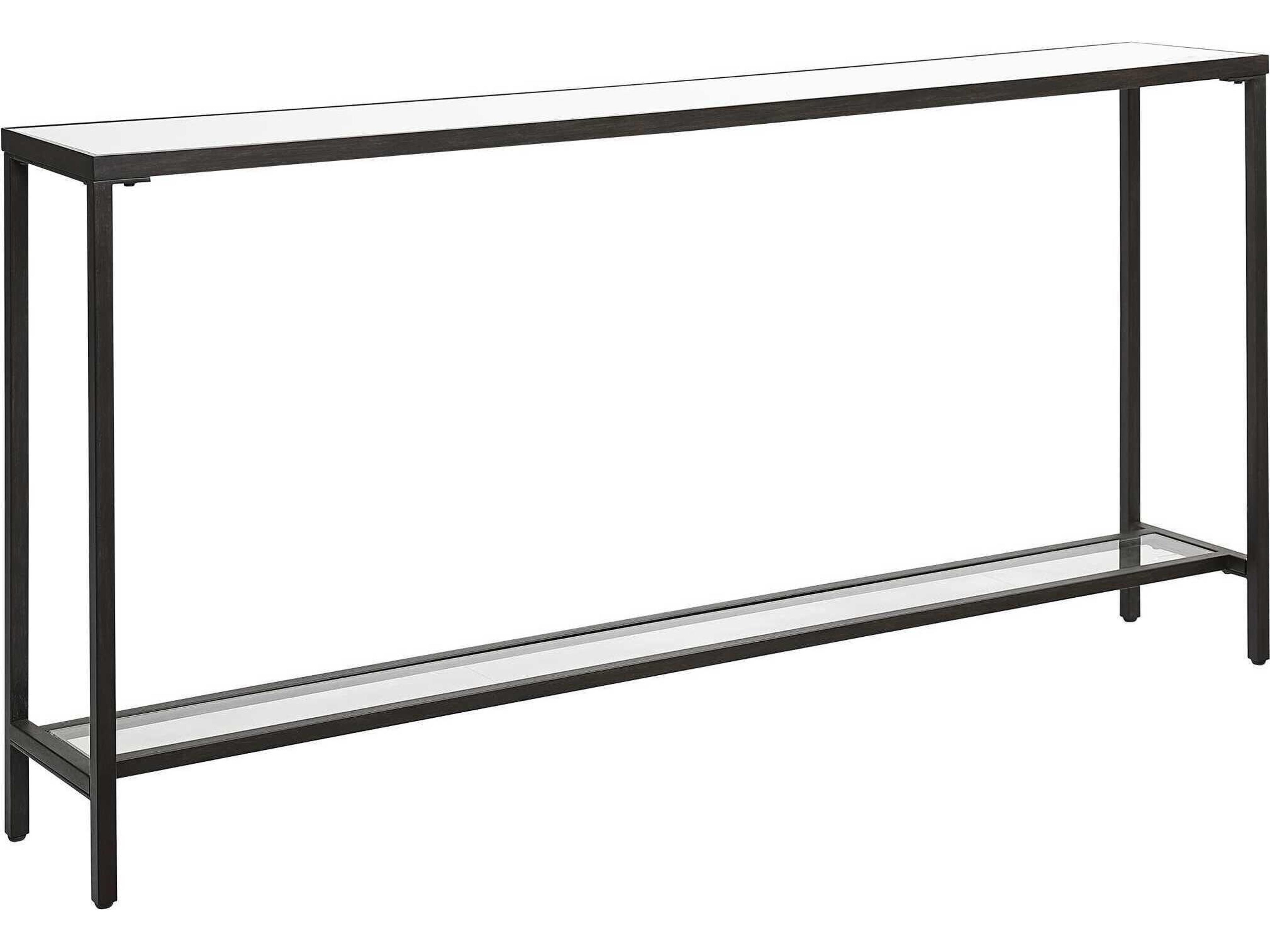 Uttermost Hayley Rectangular Streamlined Matte Black Console Table