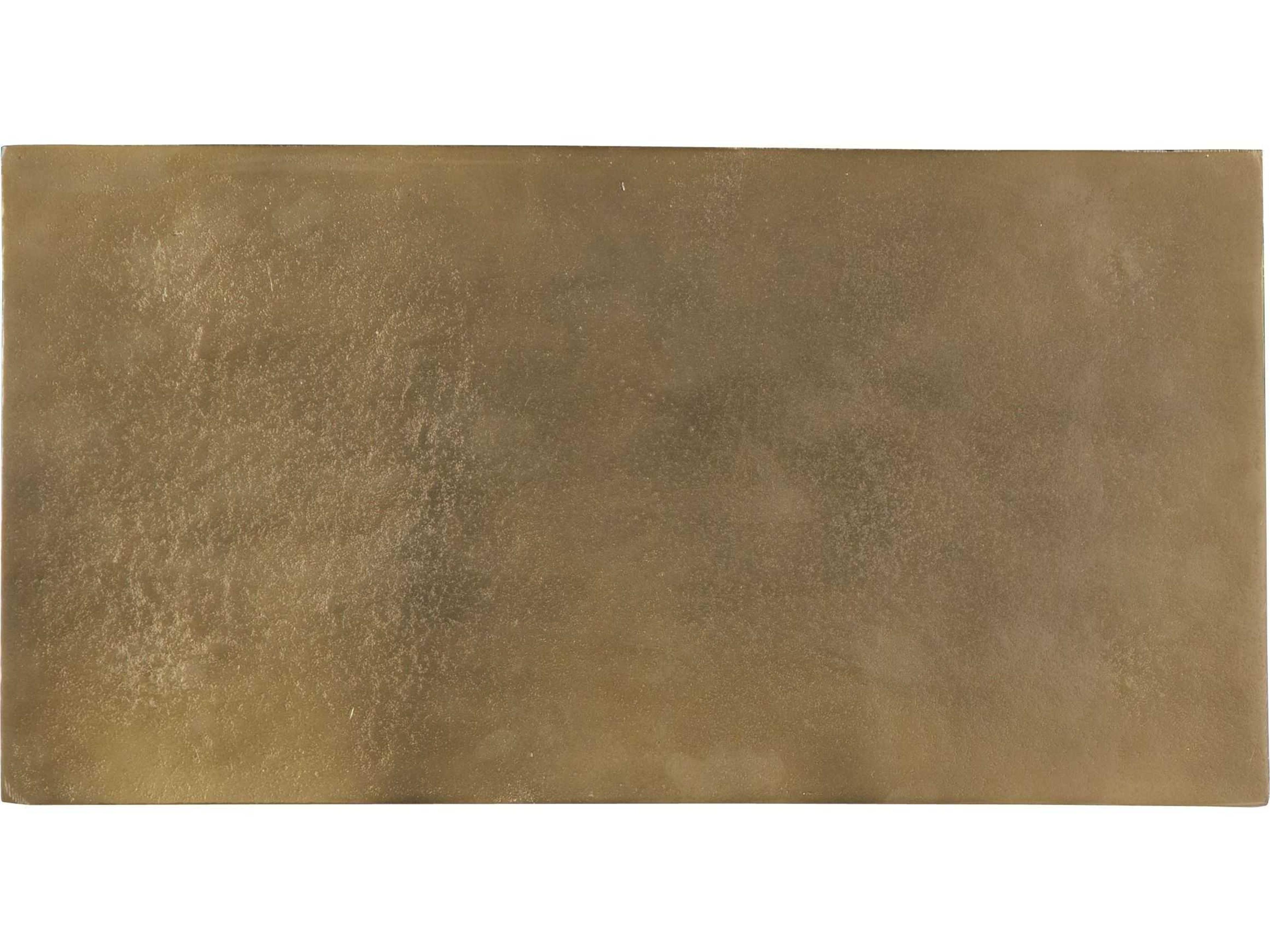 Uttermost Coreene Rectangular Metal Antique Gold End Table