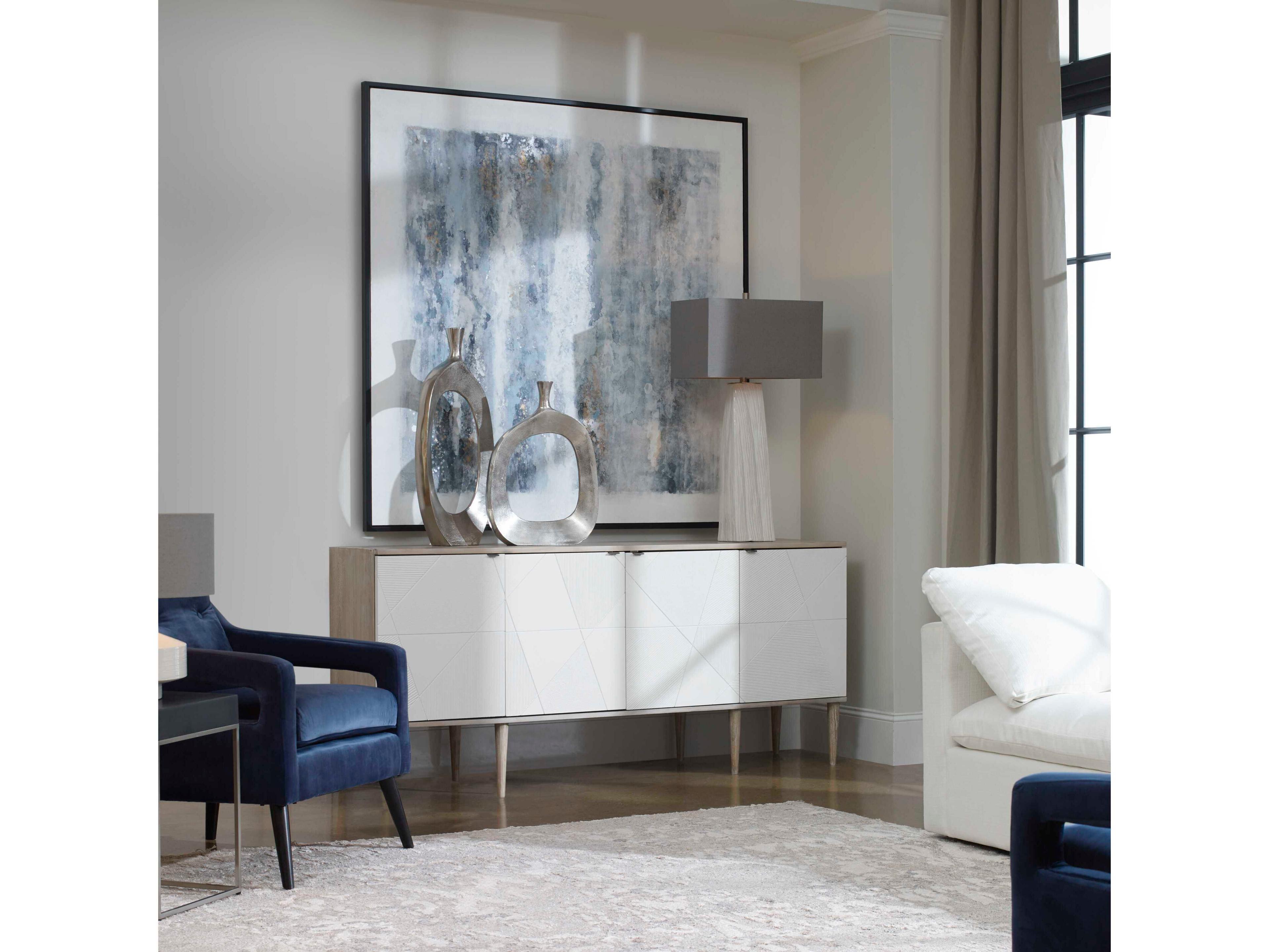 Uttermost Tightrope 72" Oak Wood Natural Sideboard