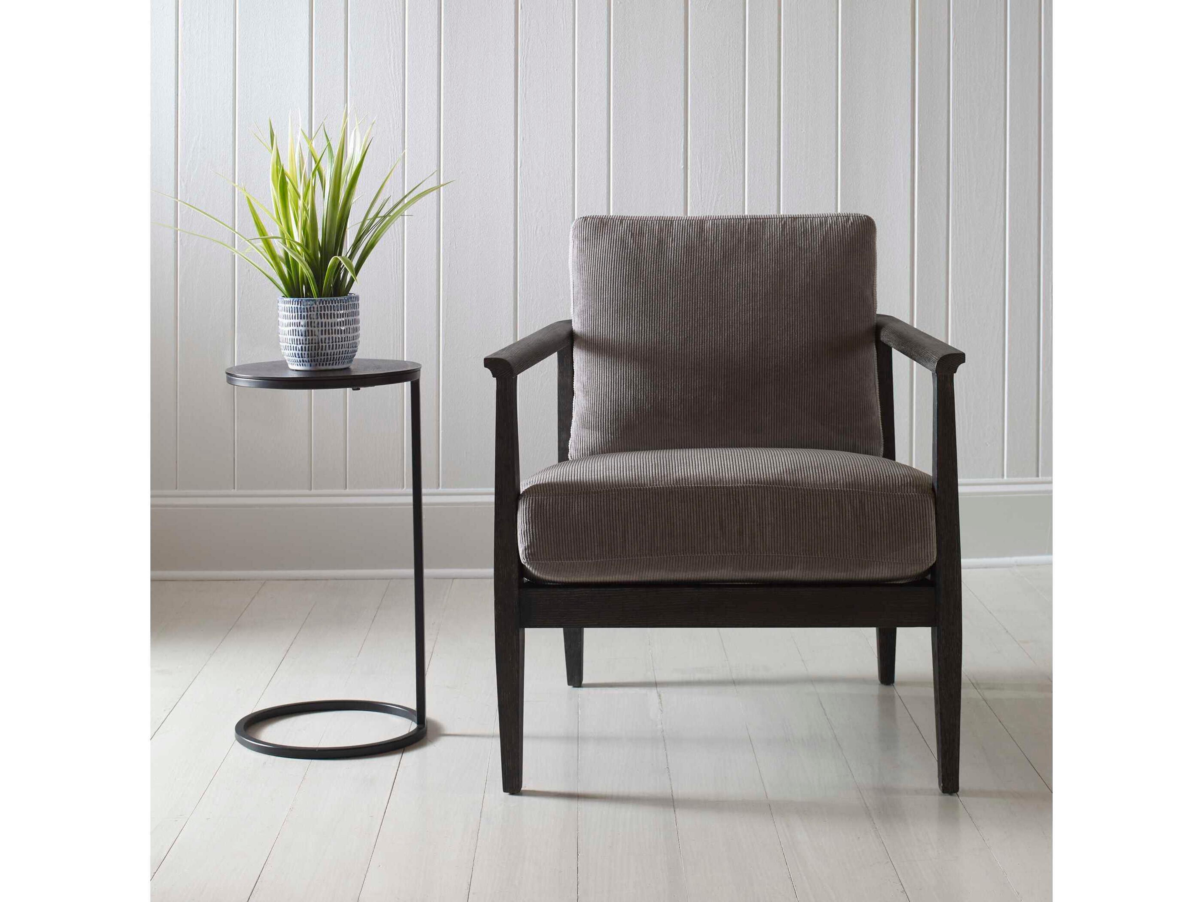 Brunei Round Metal Aged Black End Table