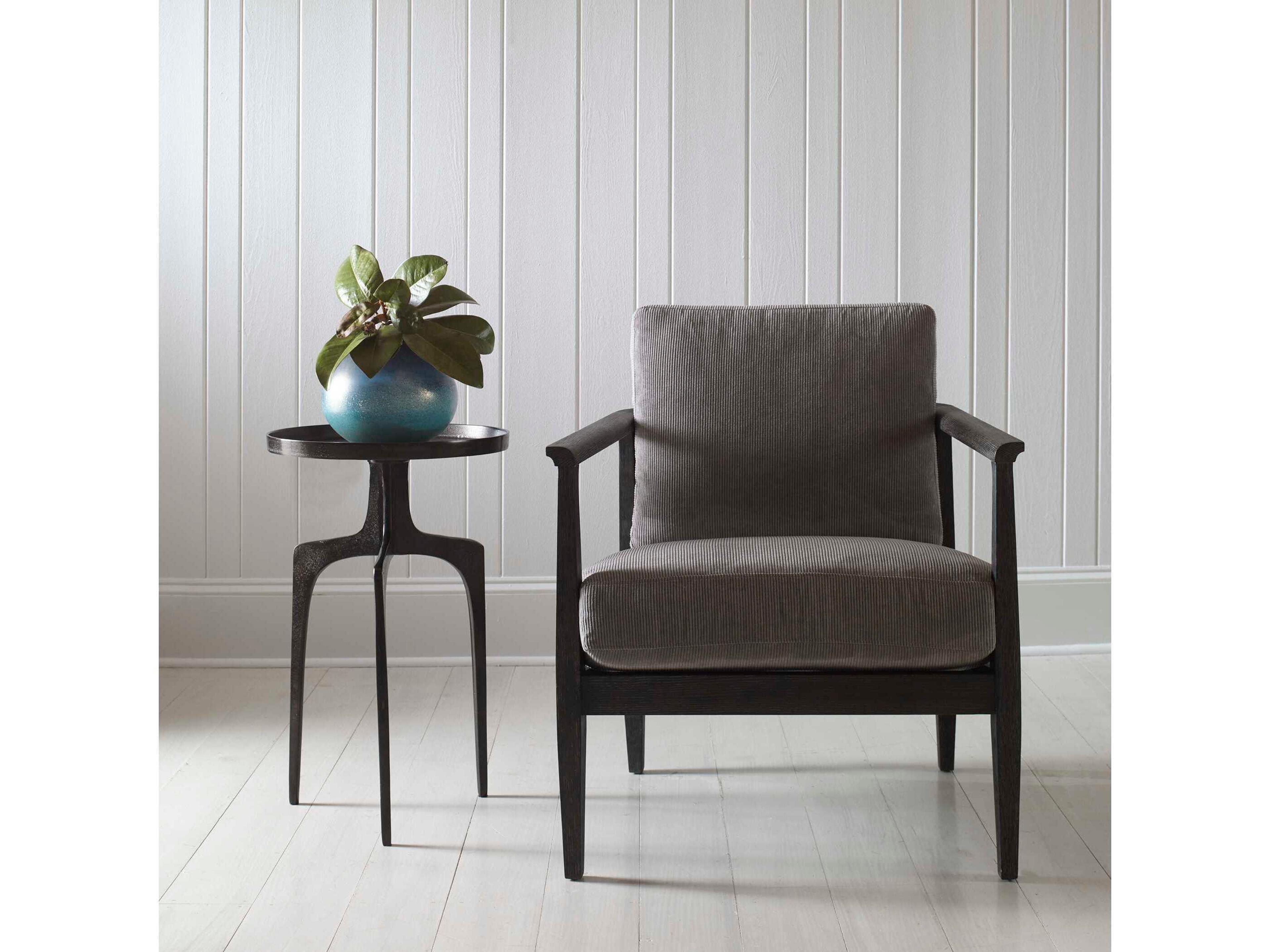 Uttermost Kenna Round Metal Plated Antique Bronze End Table