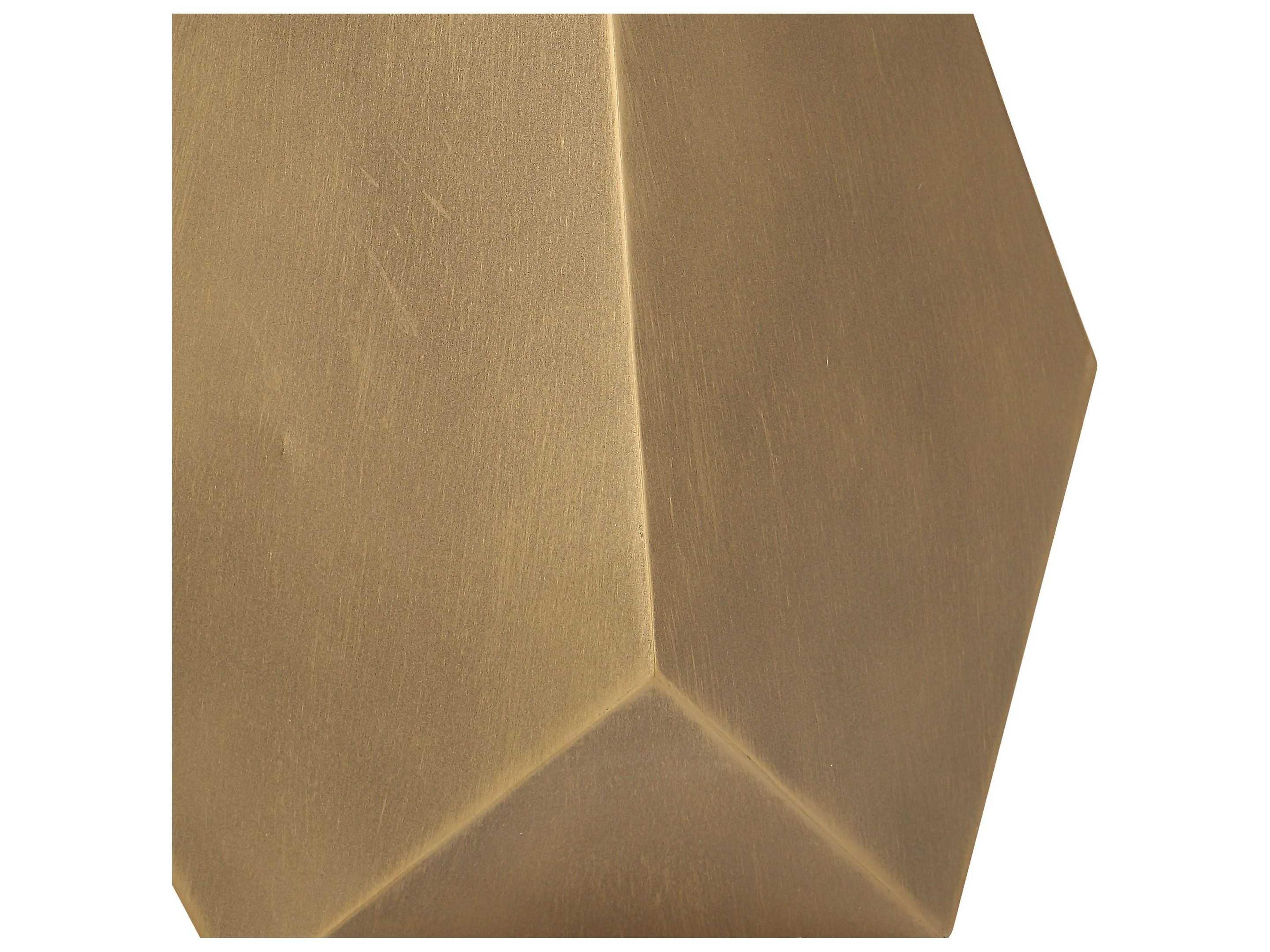 Uttermost Comet Round Glass Antique Bronze End Table