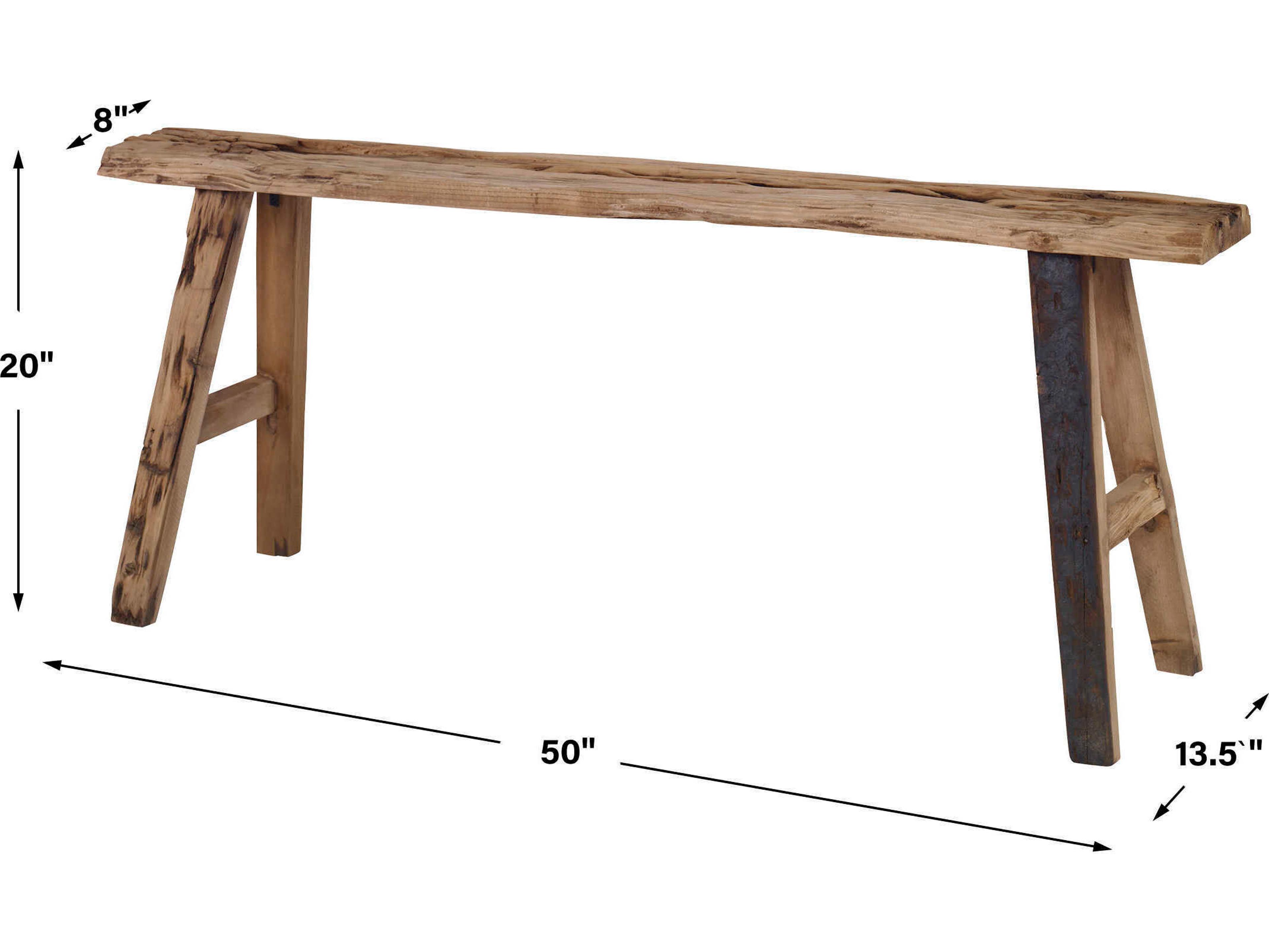 Uttermost Rustic Brown Accent Bench