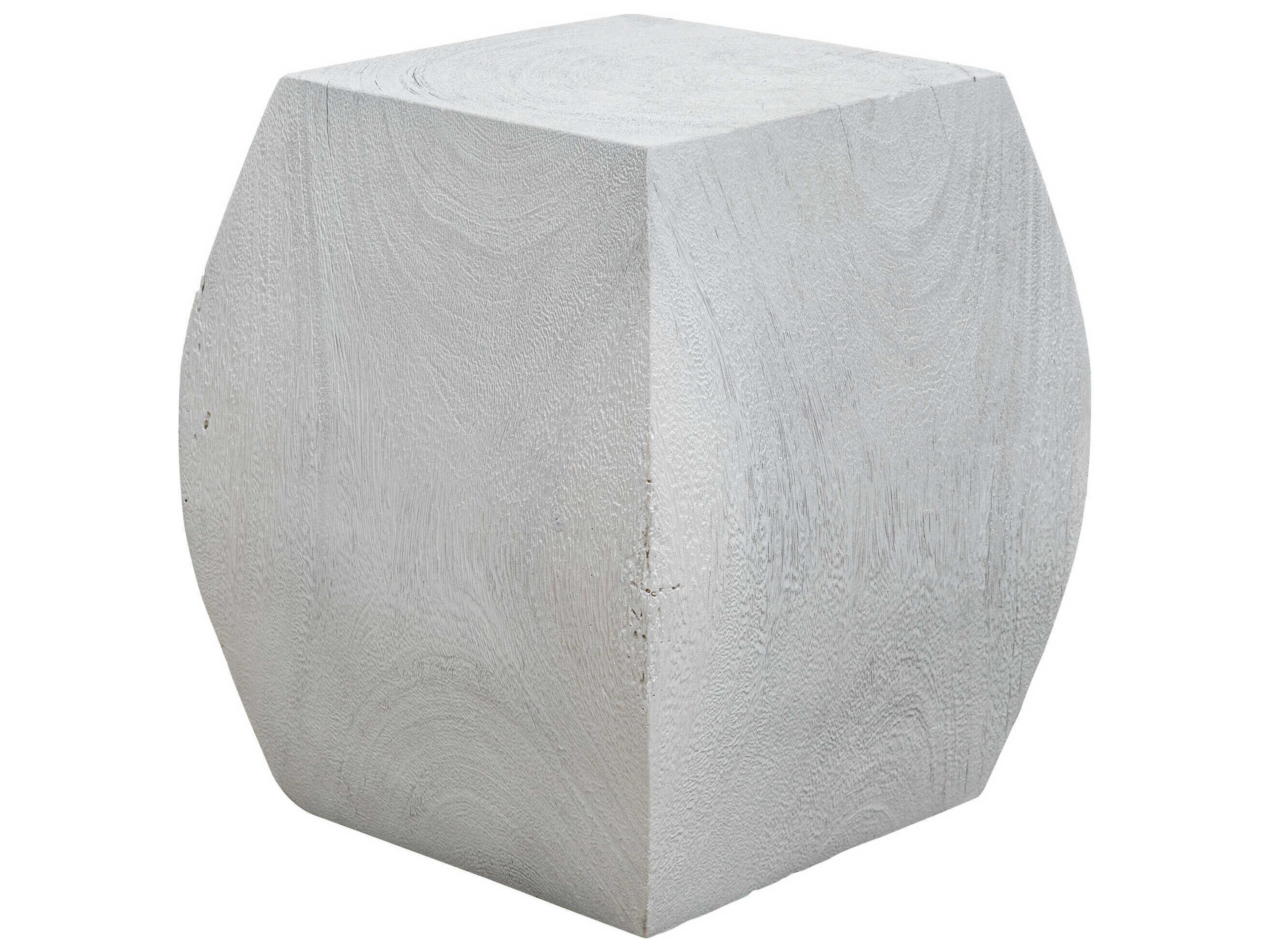 Grove Square Wood Ivory End Table