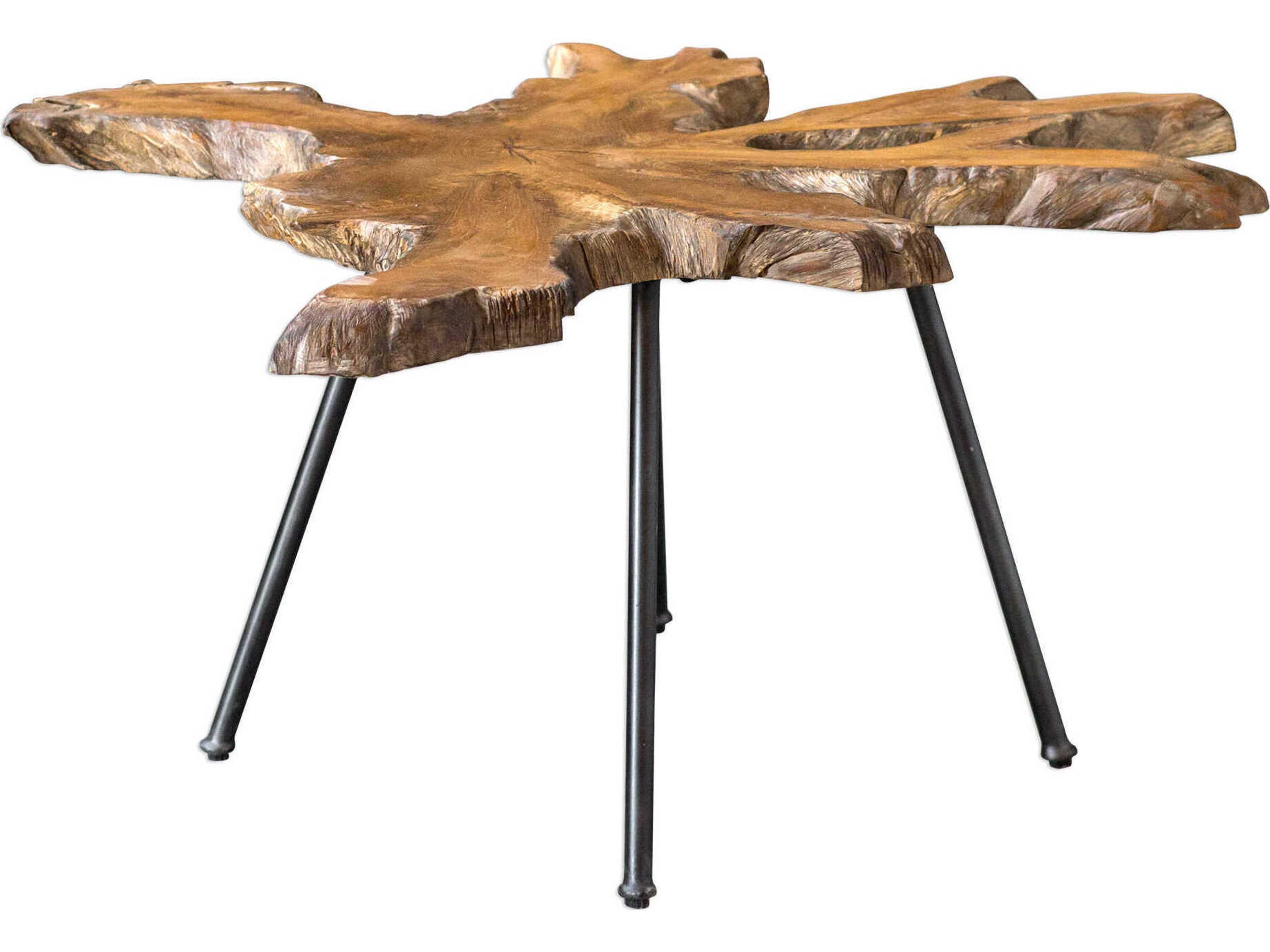 Uttermost Kravitz Wood Natural End Table