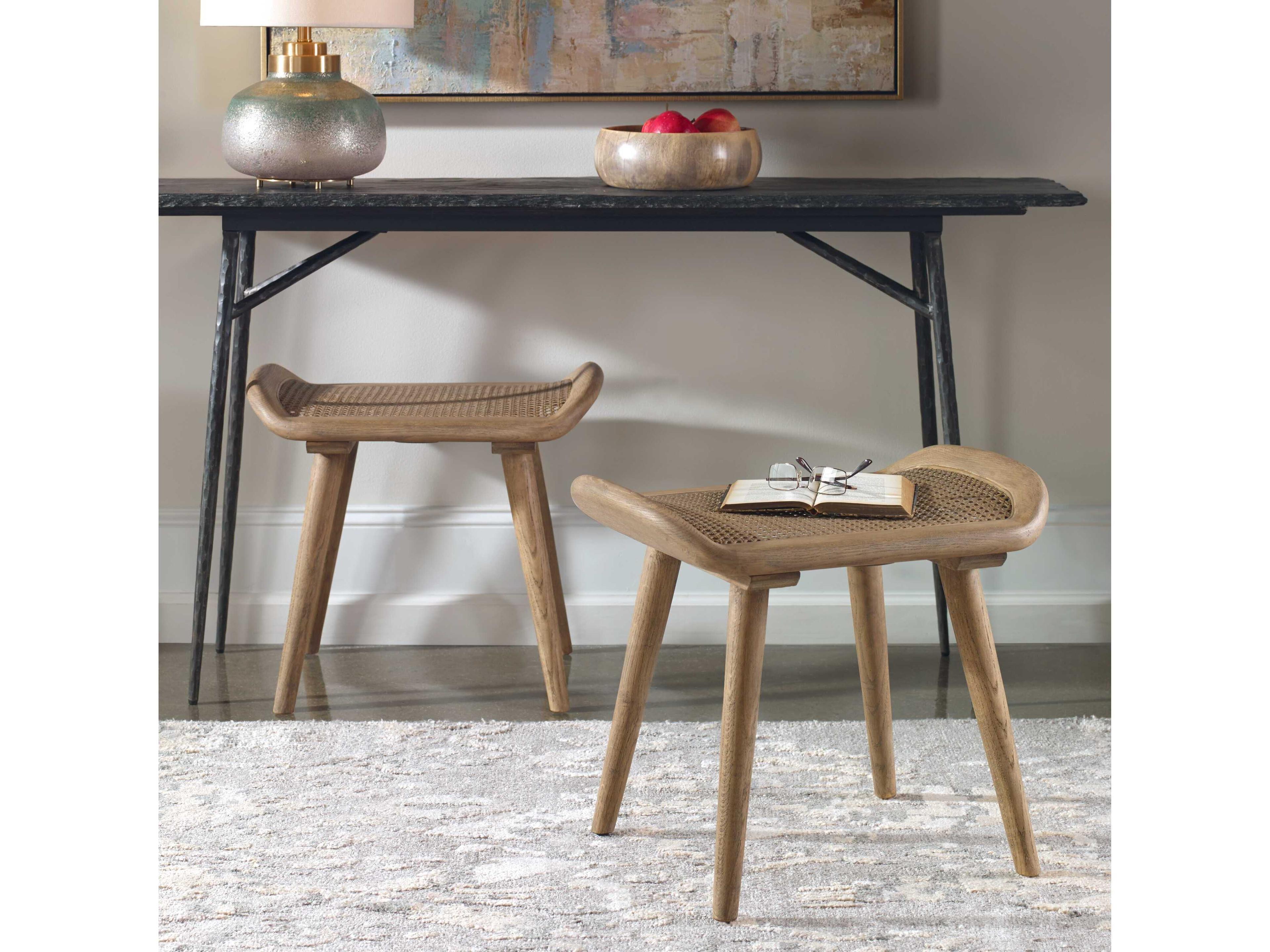 Uttermost Arne Dry Oak Brown Accent Bench