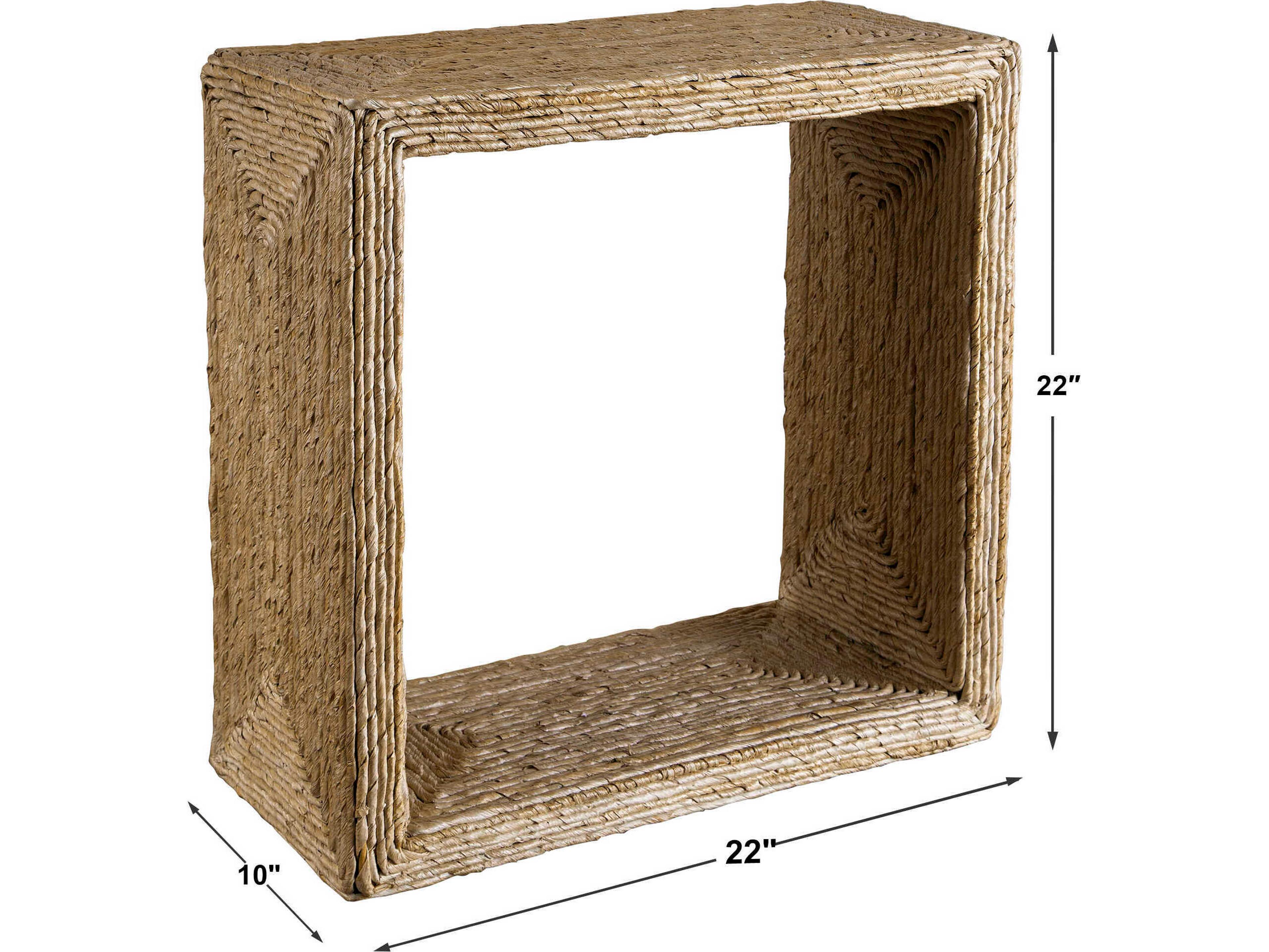 Uttermost Rora Rectangular Wicker Natural End Table